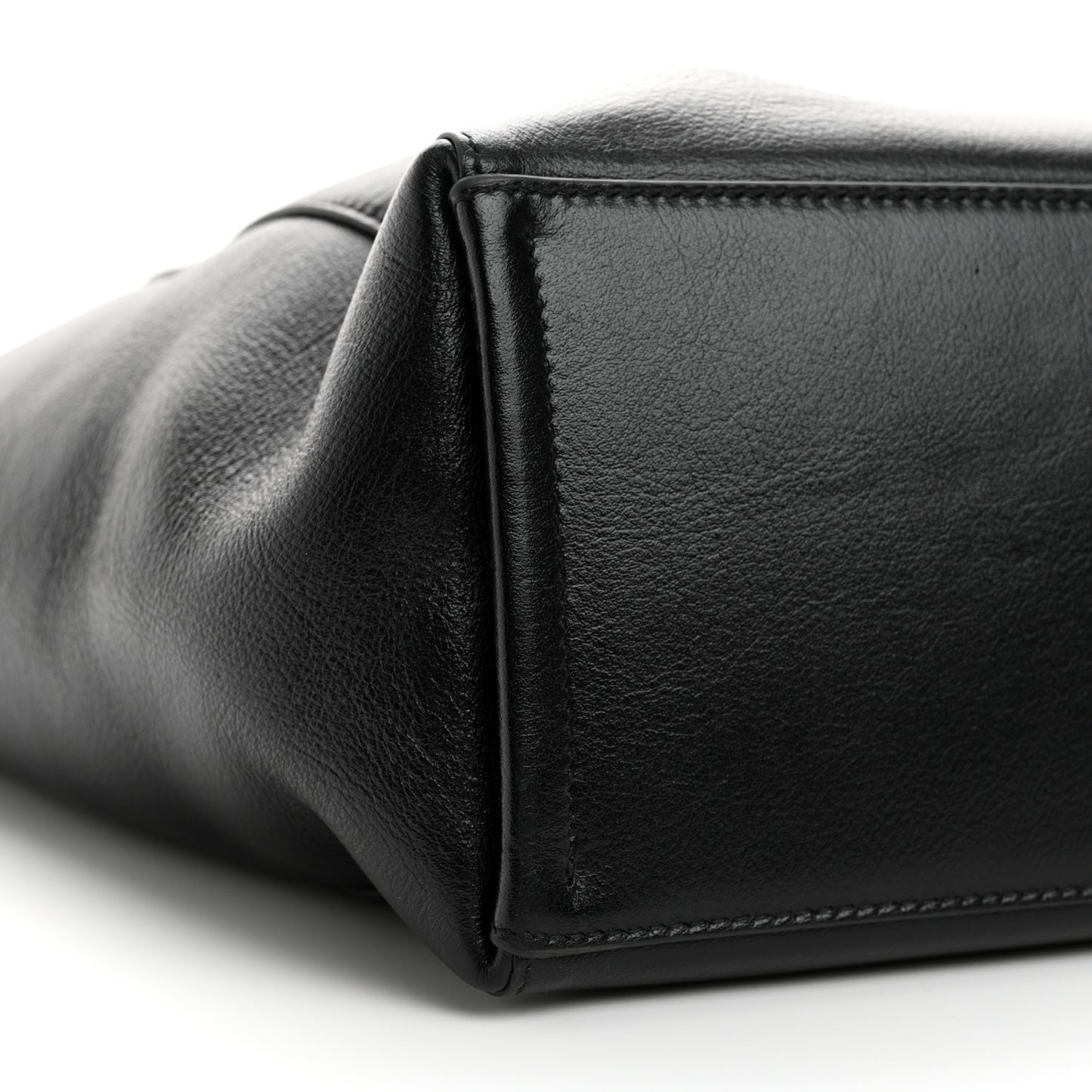 Calfskin Voyou Medium North South Tote Black