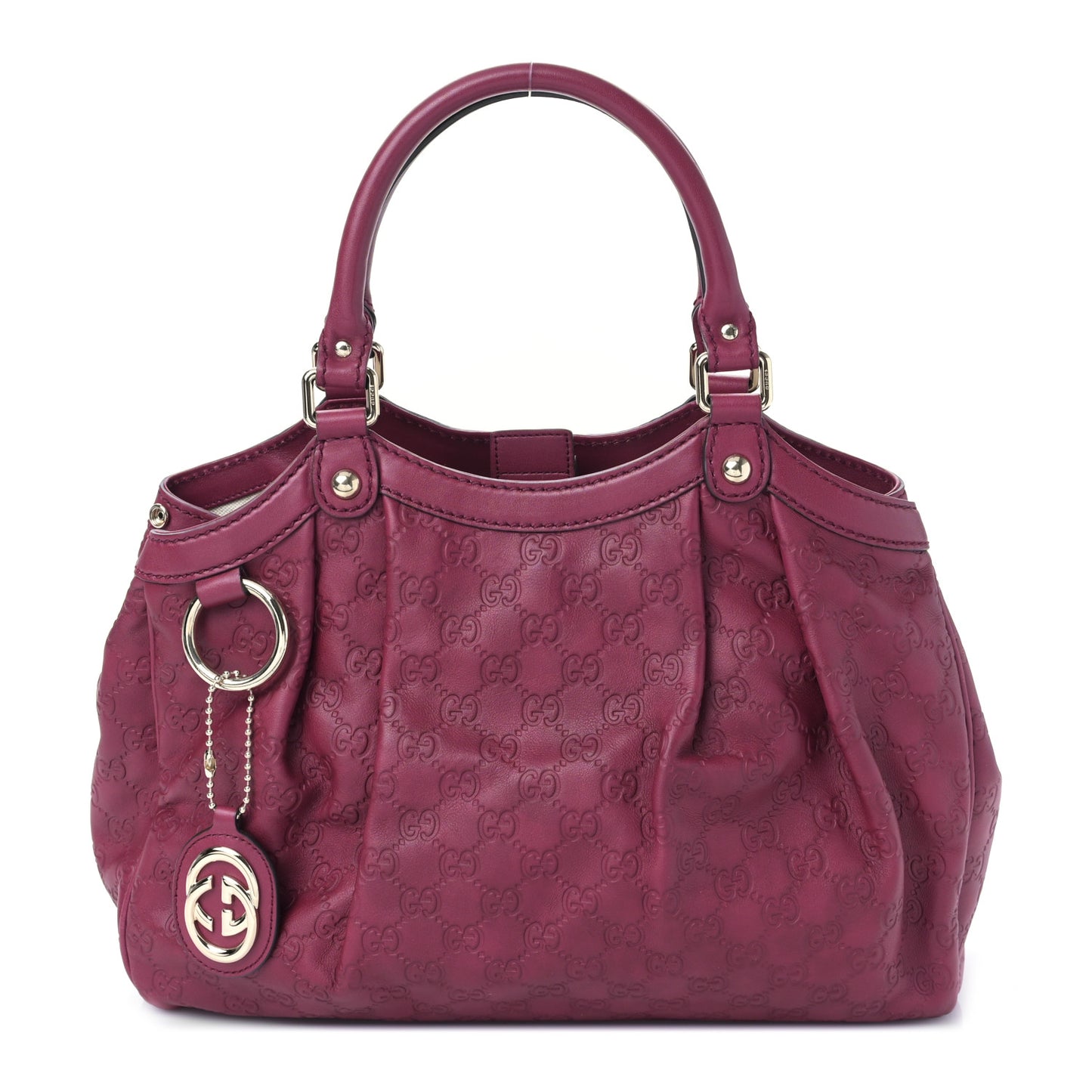 Guccissima Medium Sukey Tote Raspberry Candy