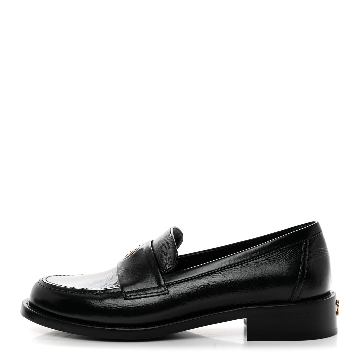 Calfskin CC Mocassins 38 Black