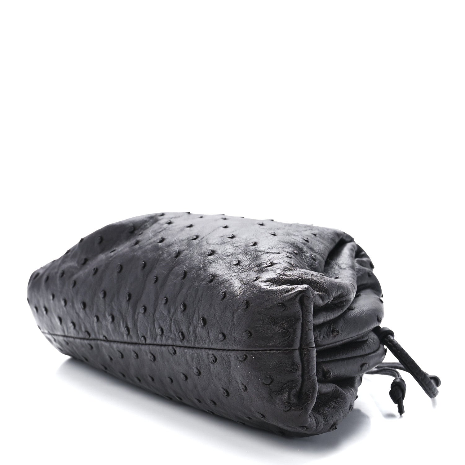 Bottega Veneta Ostrich The Mini Pouch Fondente 10 of 12