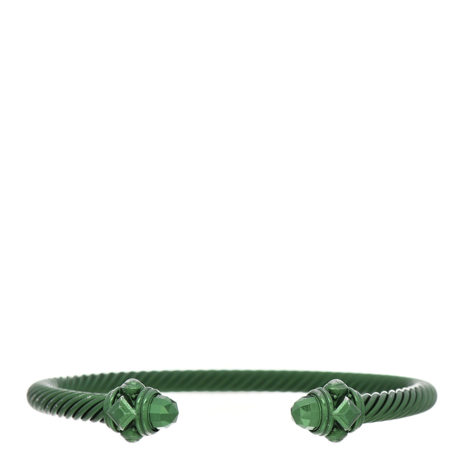 David Yurman Aluminum 5mm Renaissance Bracelet Green 1121885