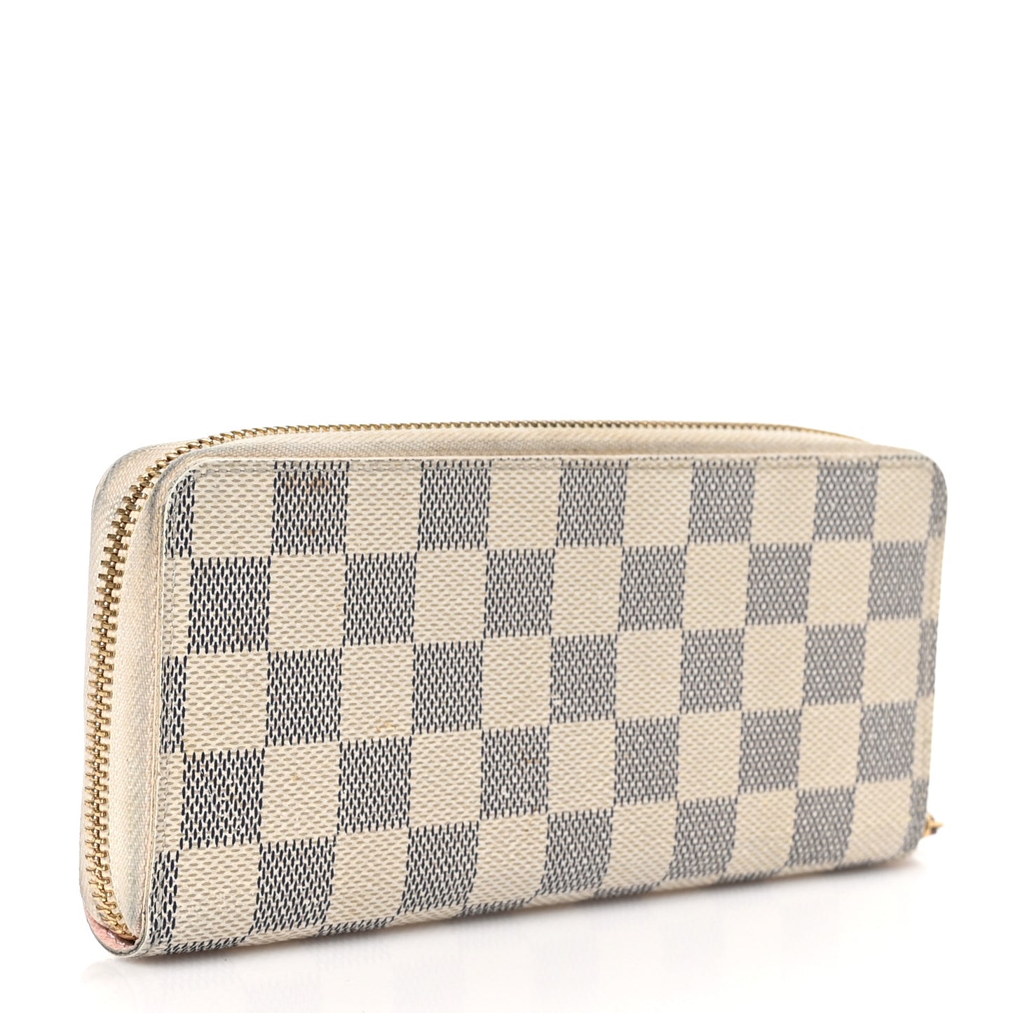 Damier Azur Clemence Wallet Rose Ballerine