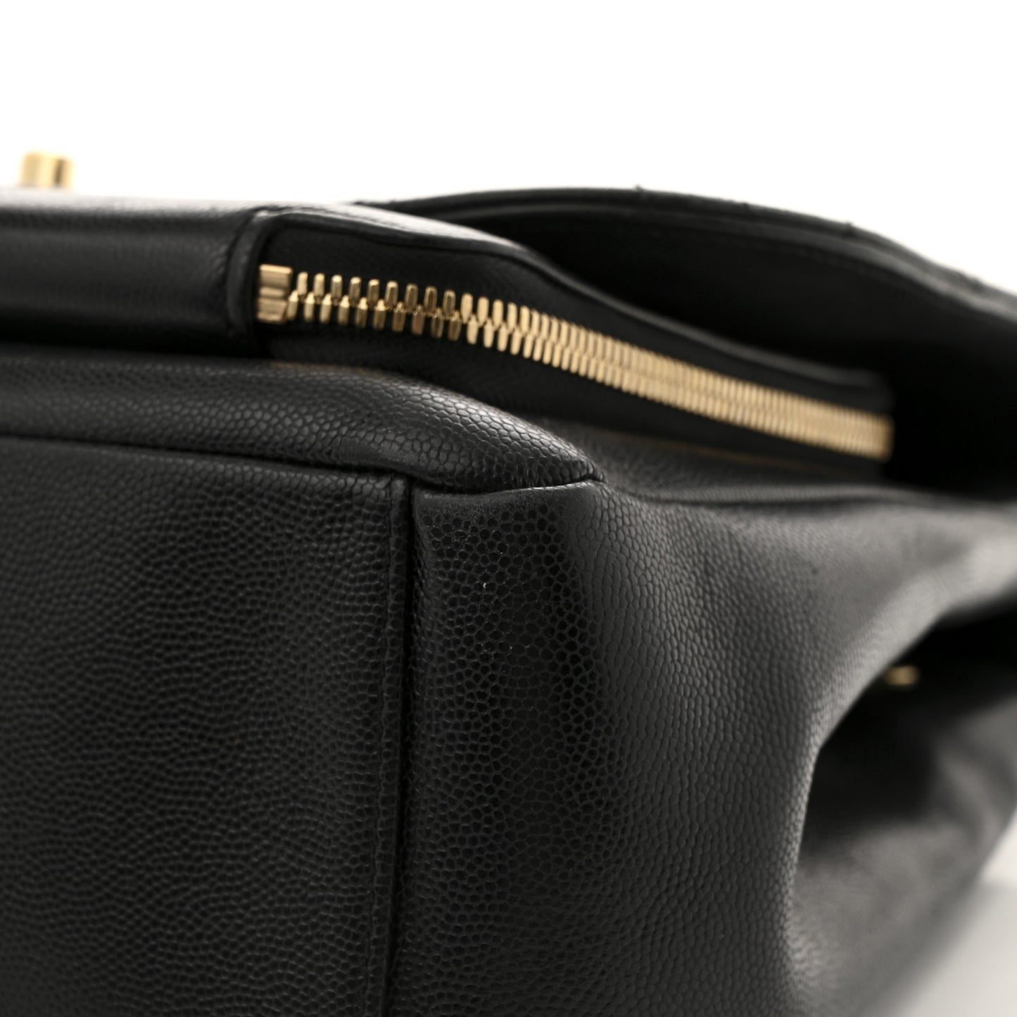 Caviar Quilted Large Business Affinity Flap Black