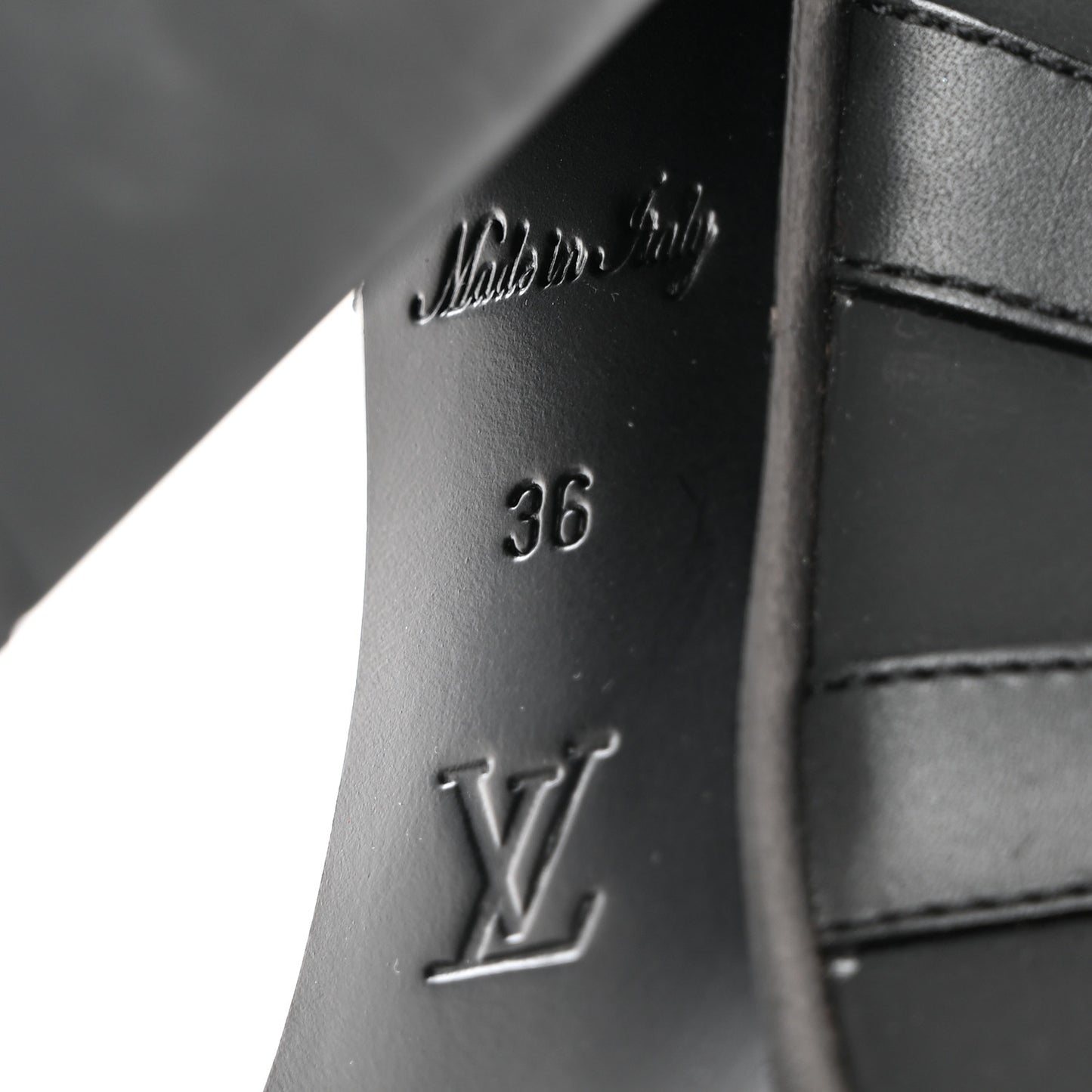 Suede Calfskin Monogram Star Trail Ankle Boots 36 Black