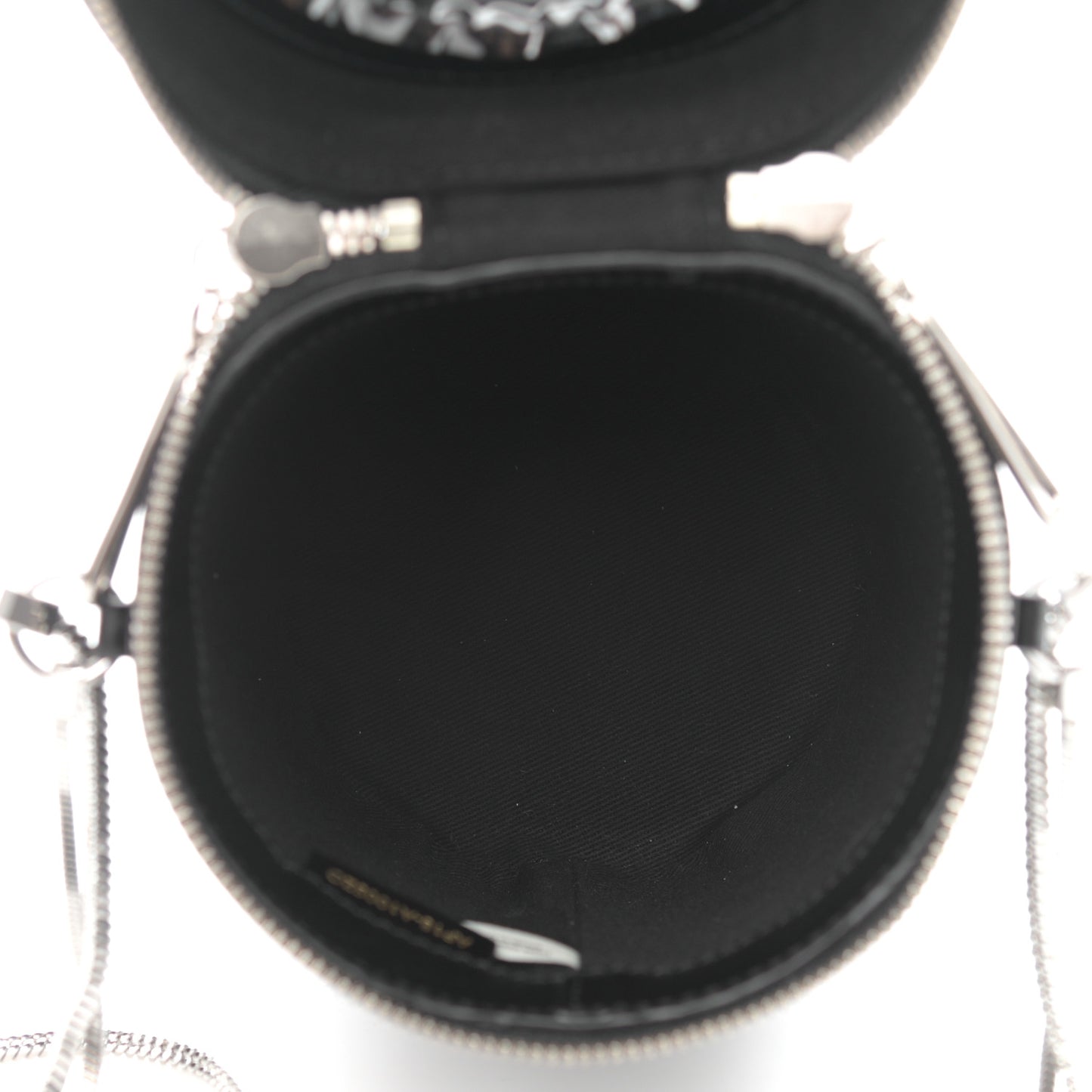 Smooth Calfskin Mini Soleil Barrel Bag Black