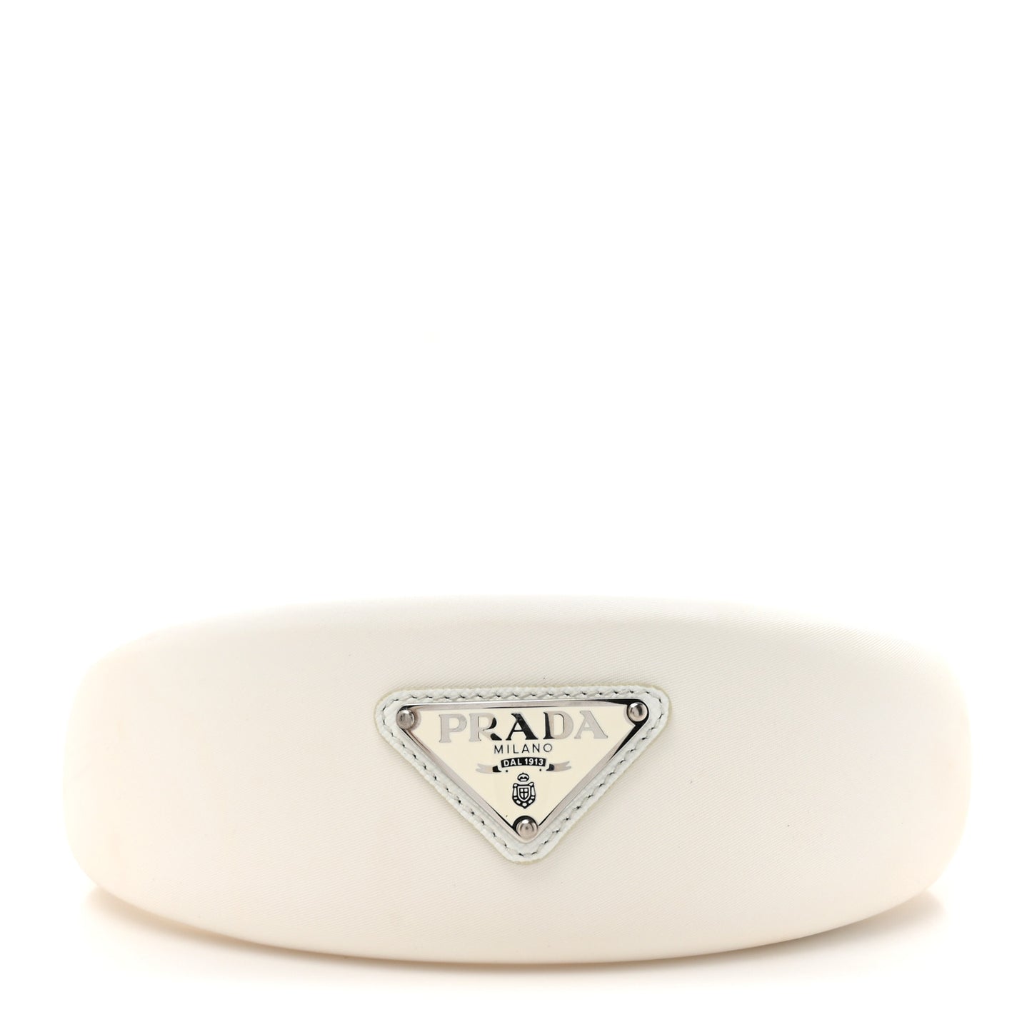 Re-Nylon Triangle Logo Headband White