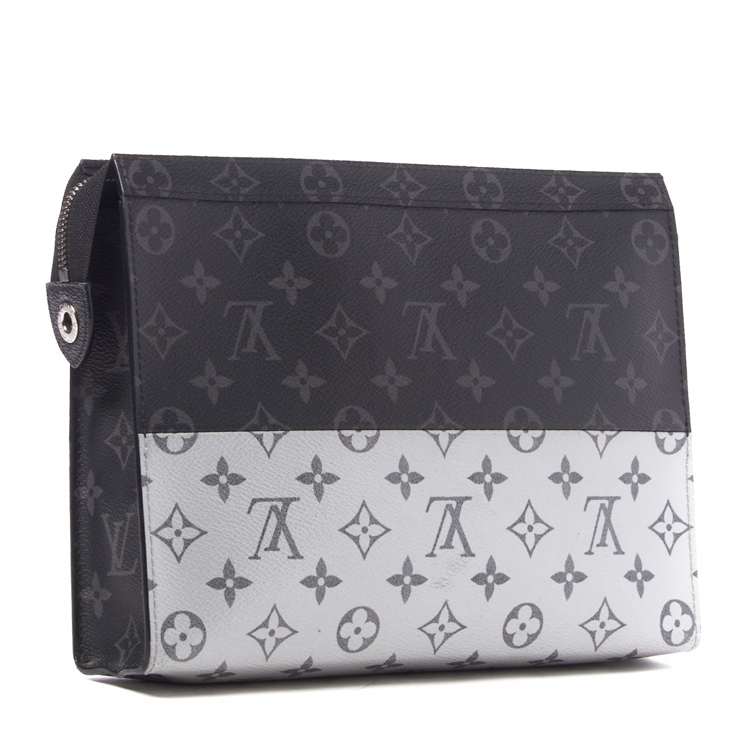 Louis Vuitton Monogram Eclipse Split Pochette Voyage MM 2 of 7