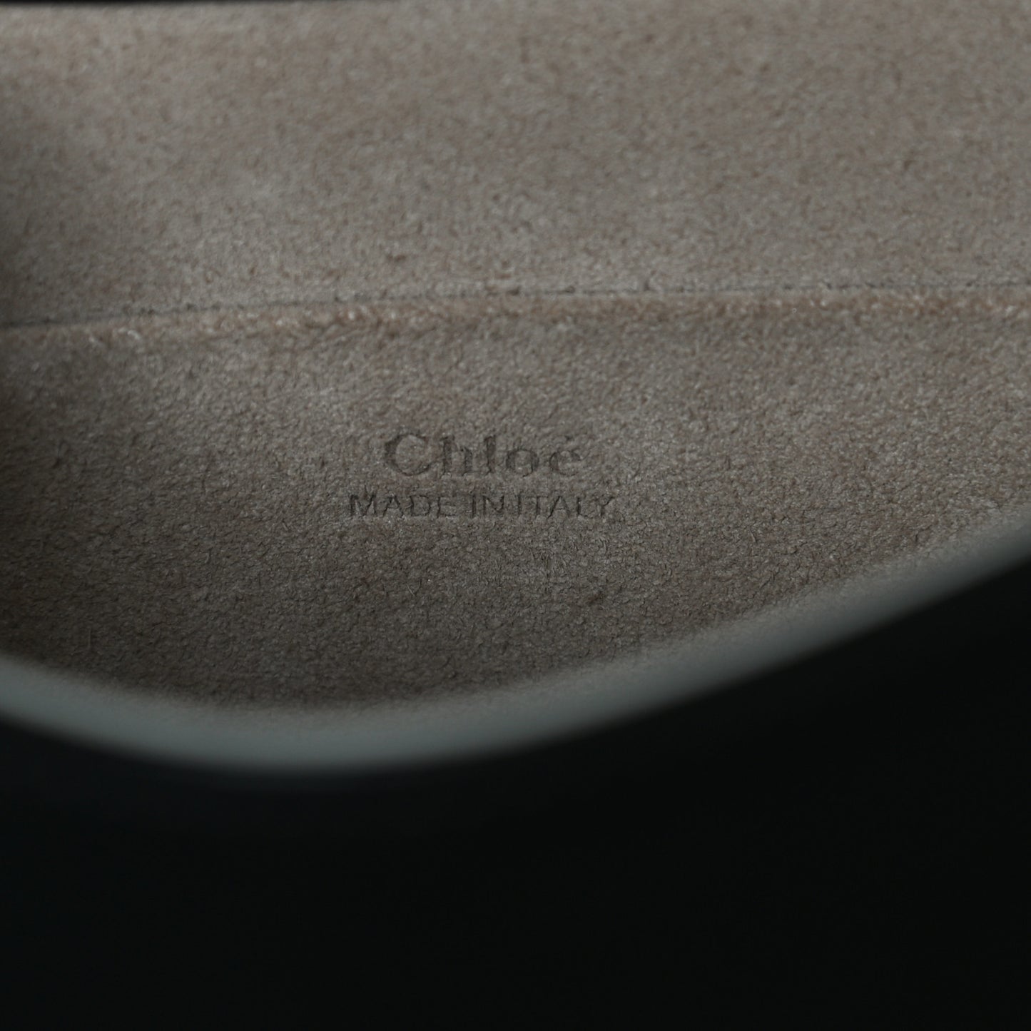 Calfskin Suede Medium Nile Bracelet Bag Black
