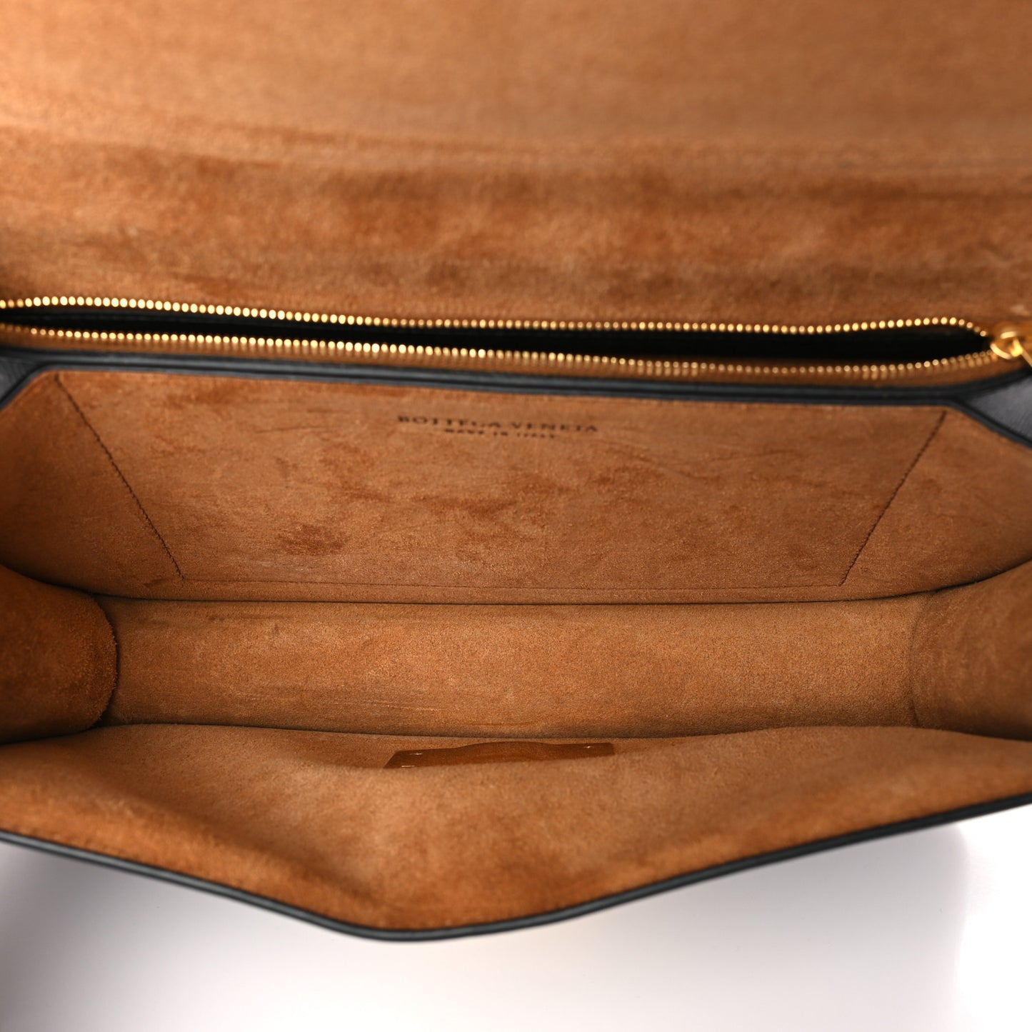 Calfskin Stamped Classic BV Bag Black