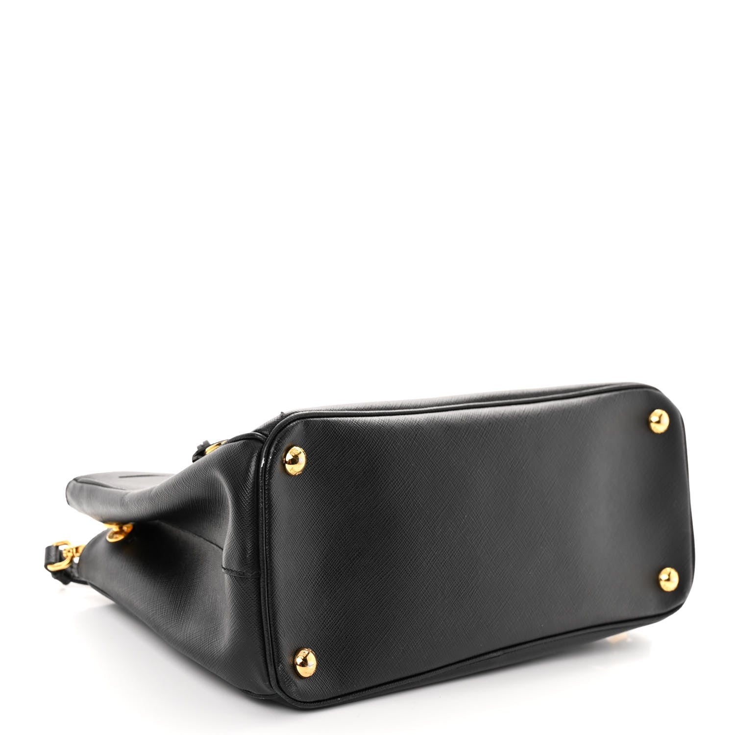 Prada Saffiano Small Galleria Double Zip Tote Black 4 of 10