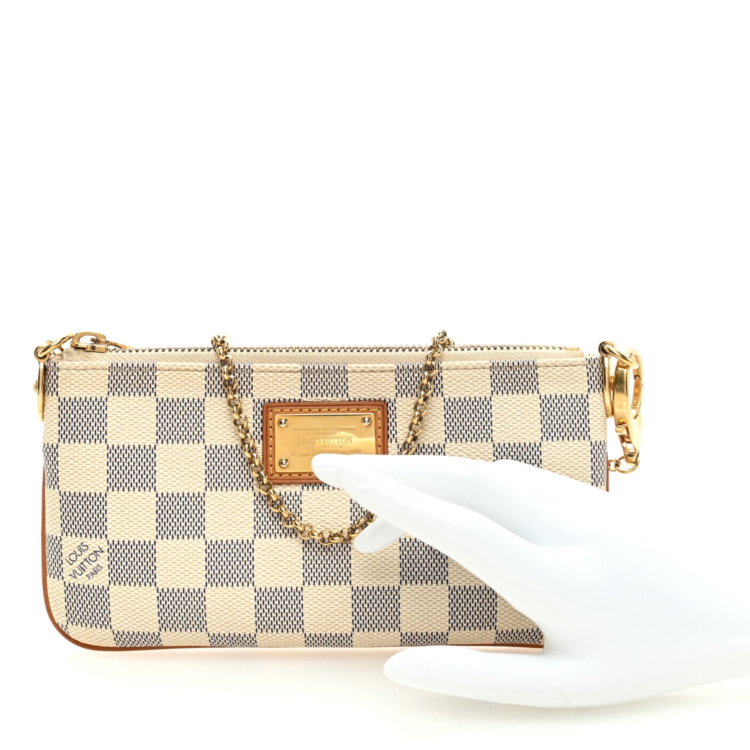 Louis Vuitton Damier Azur Pochette Milla MM 2 of 6