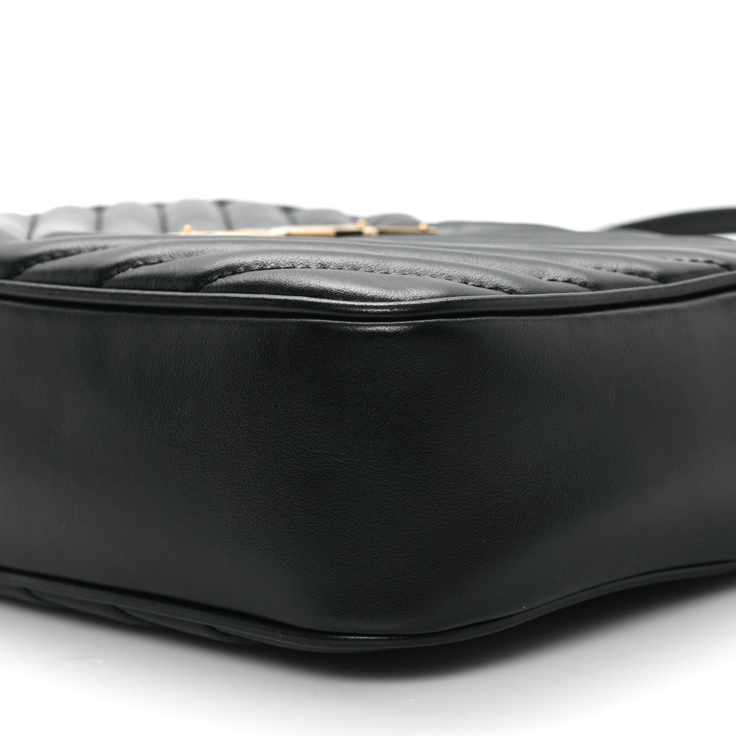 Calfskin Matelasse Monogram Lou Camera Bag Black