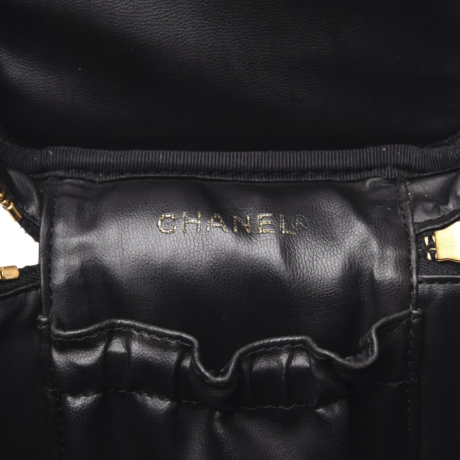 Chanel Caviar Vanity Cosmetic Case Black 6 of 11