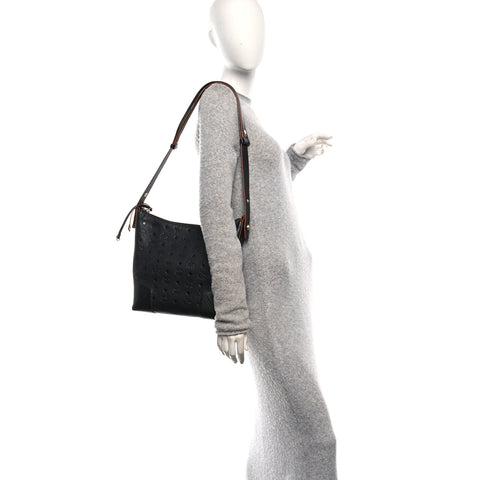 Calfskin Ottomar Monogram Klara Medium Hobo Black