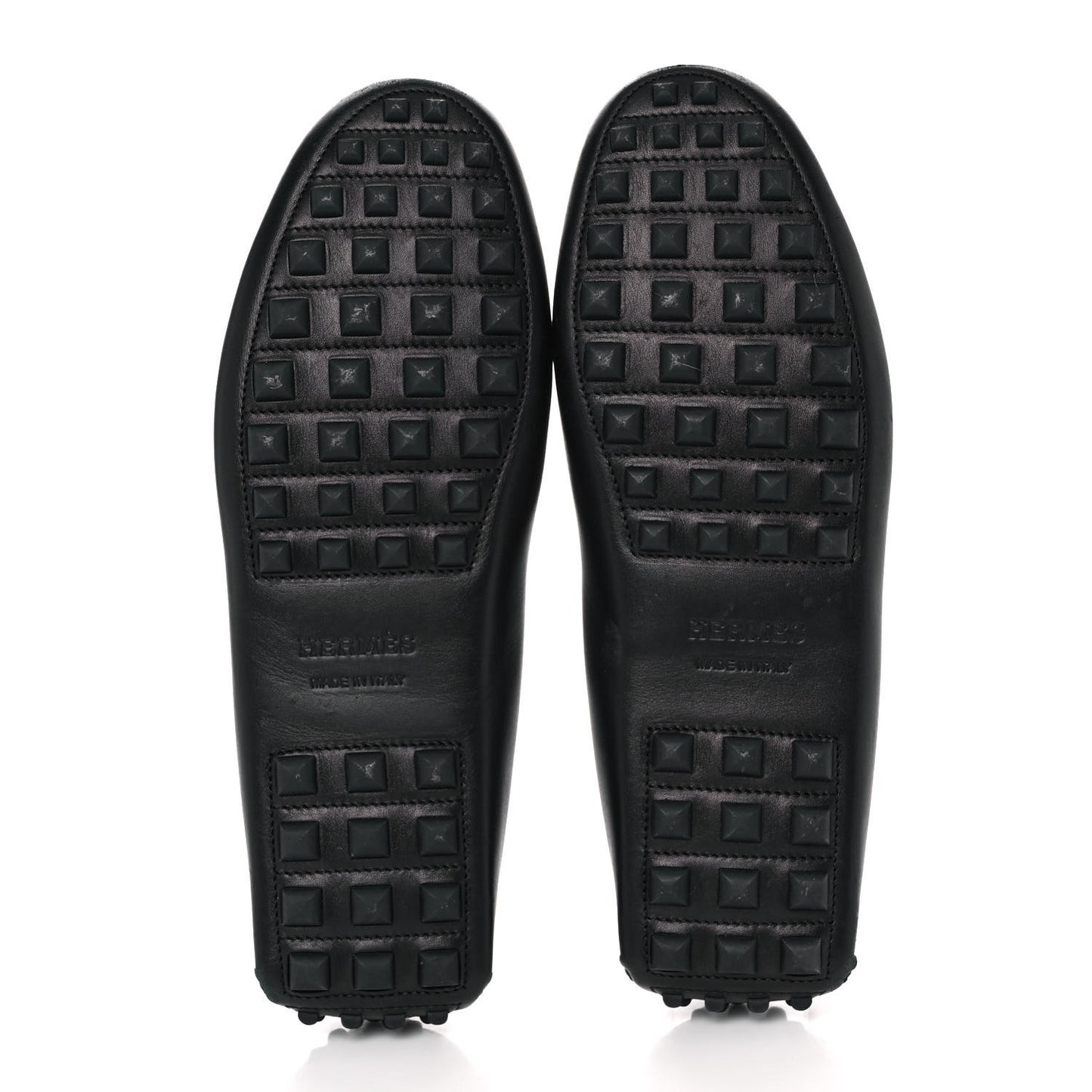 Supple Calfskin Mens Irving Driving Moccasin Loafers 40 Black