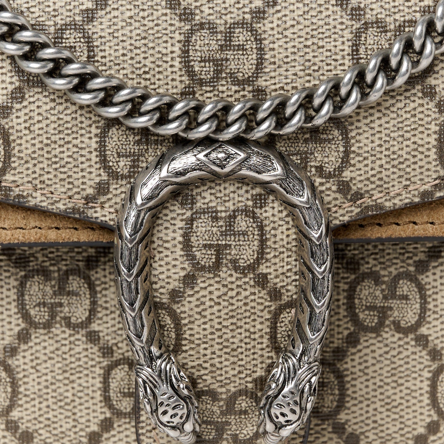 GG Supreme Monogram Mini Dionysus Top Handle Bag Taupe
