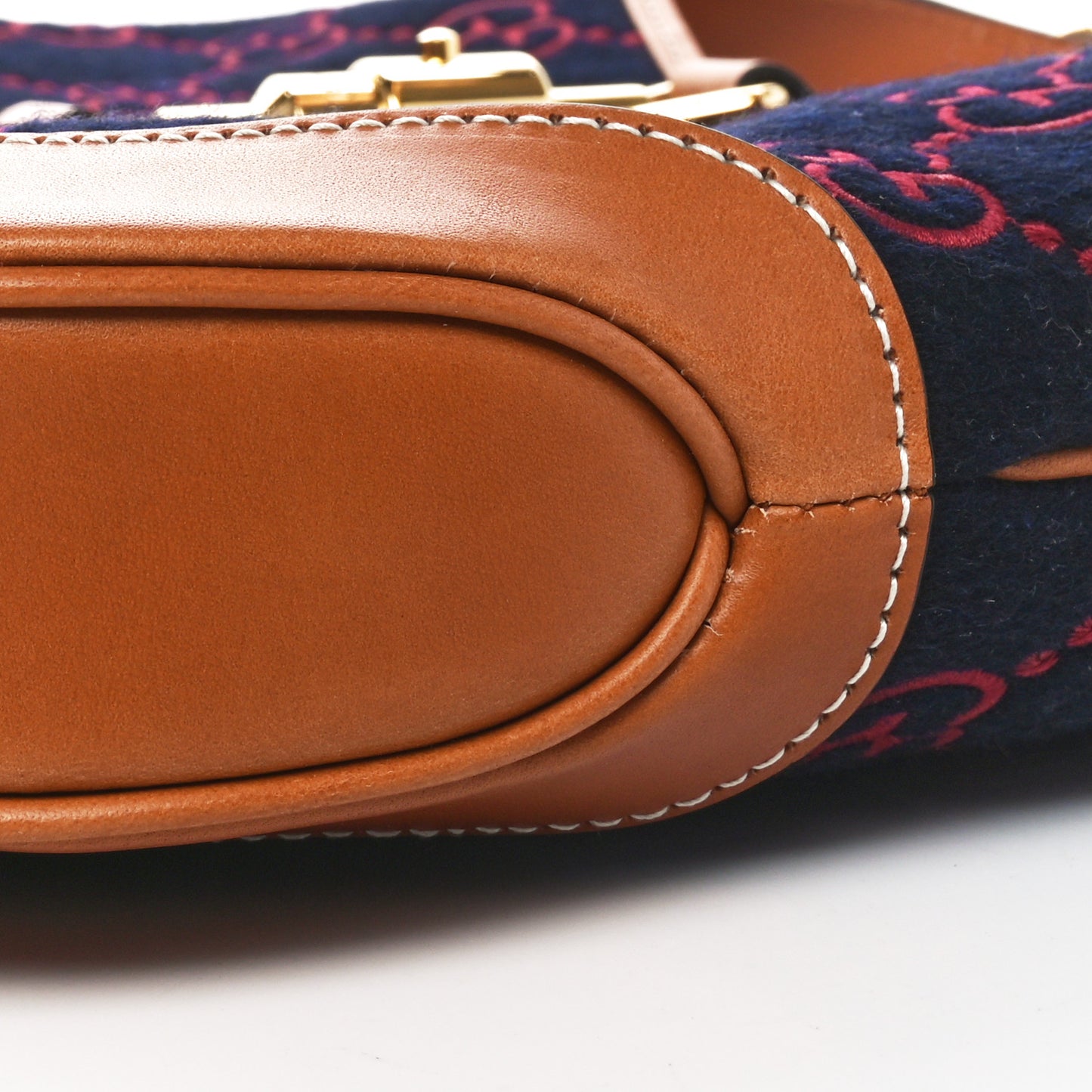 Monogram Felt Azalea Calfskin Web Small Jackie 1961 Hobo Navy Burgundy