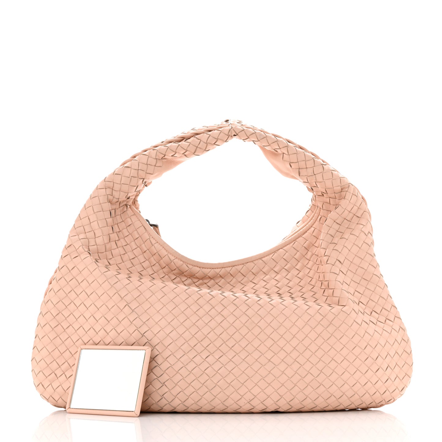 Nappa Intrecciato Veneta Hobo Flamingo