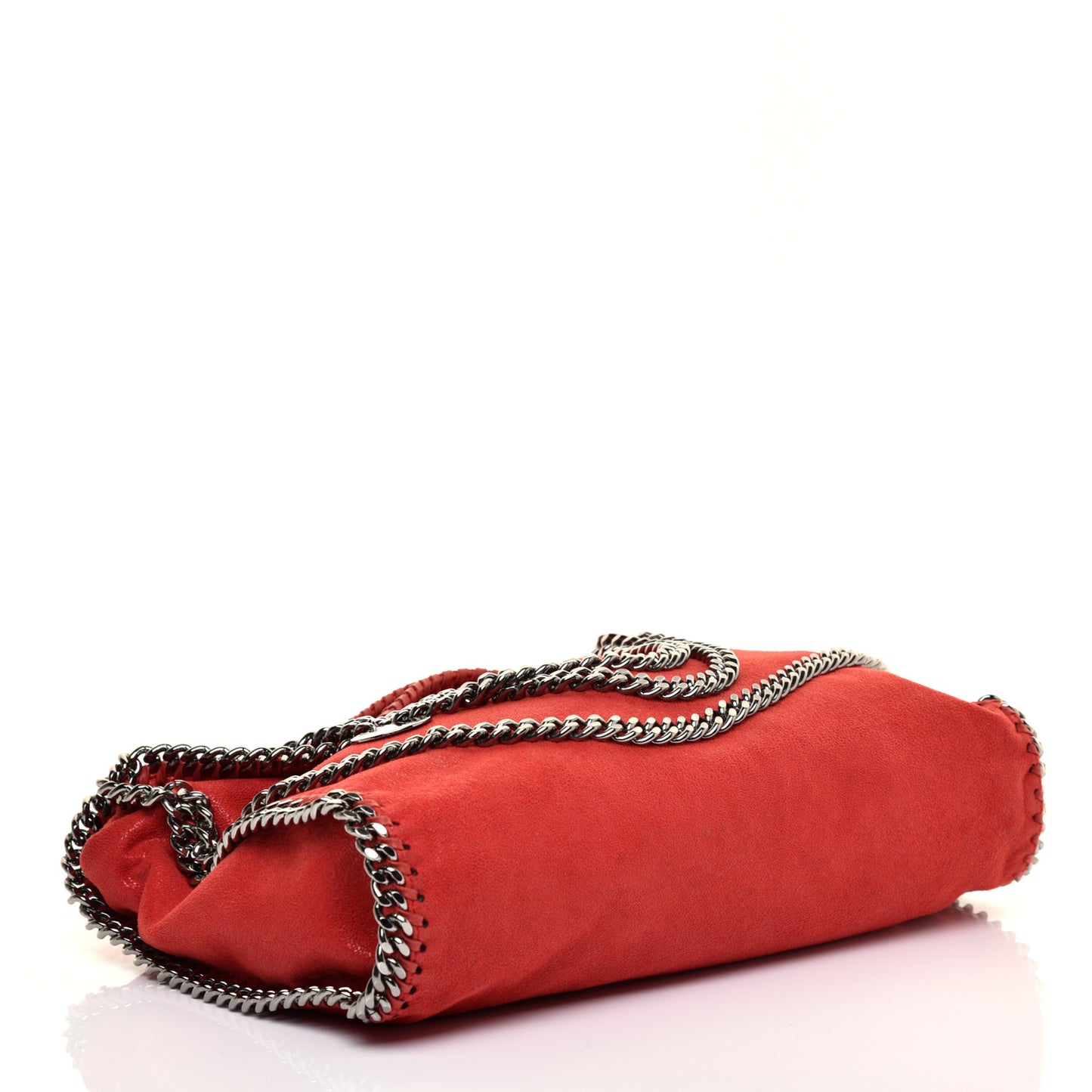 Shaggy Deer Falabella Fold Over Tote Cherry