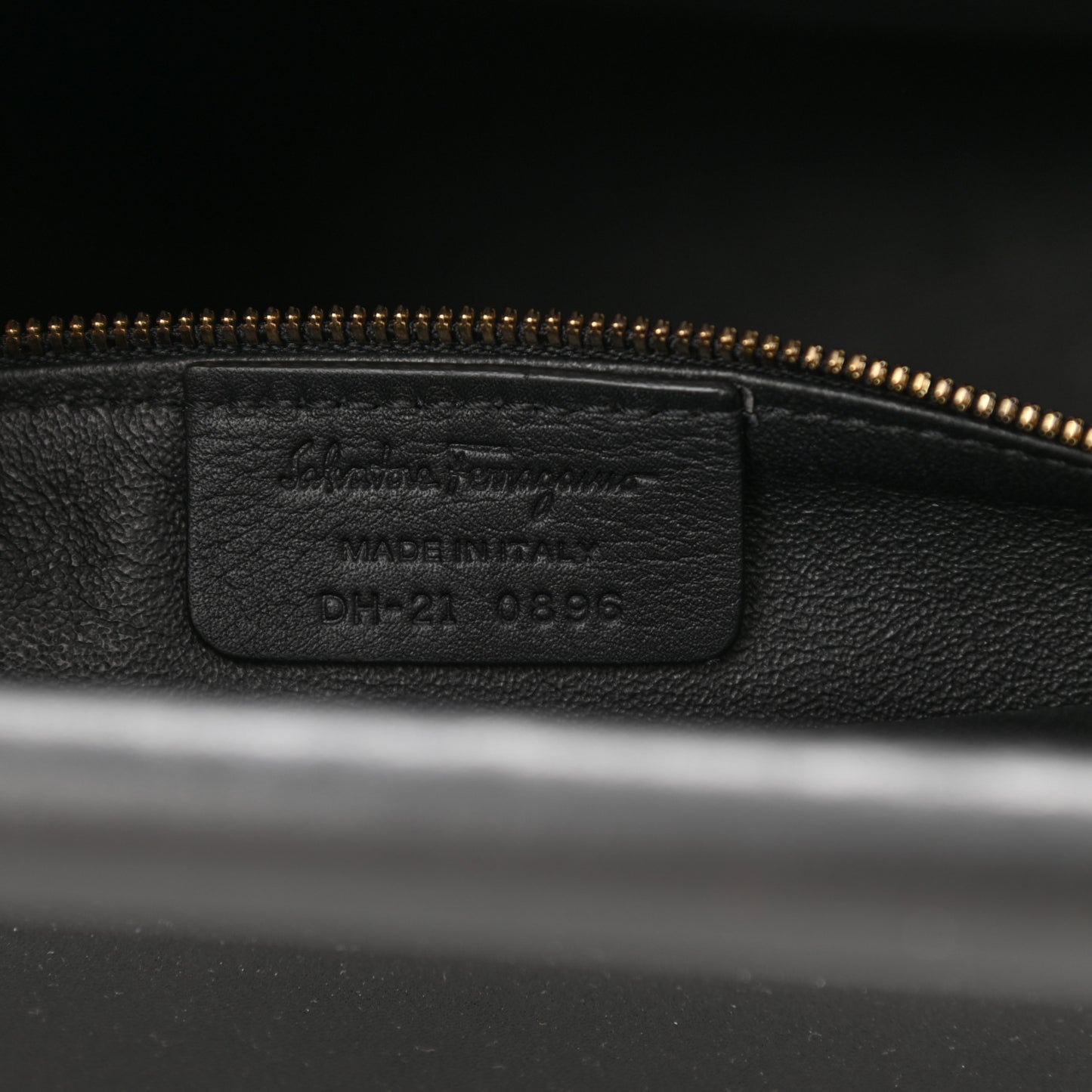 Calfskin Frame Satchel Black