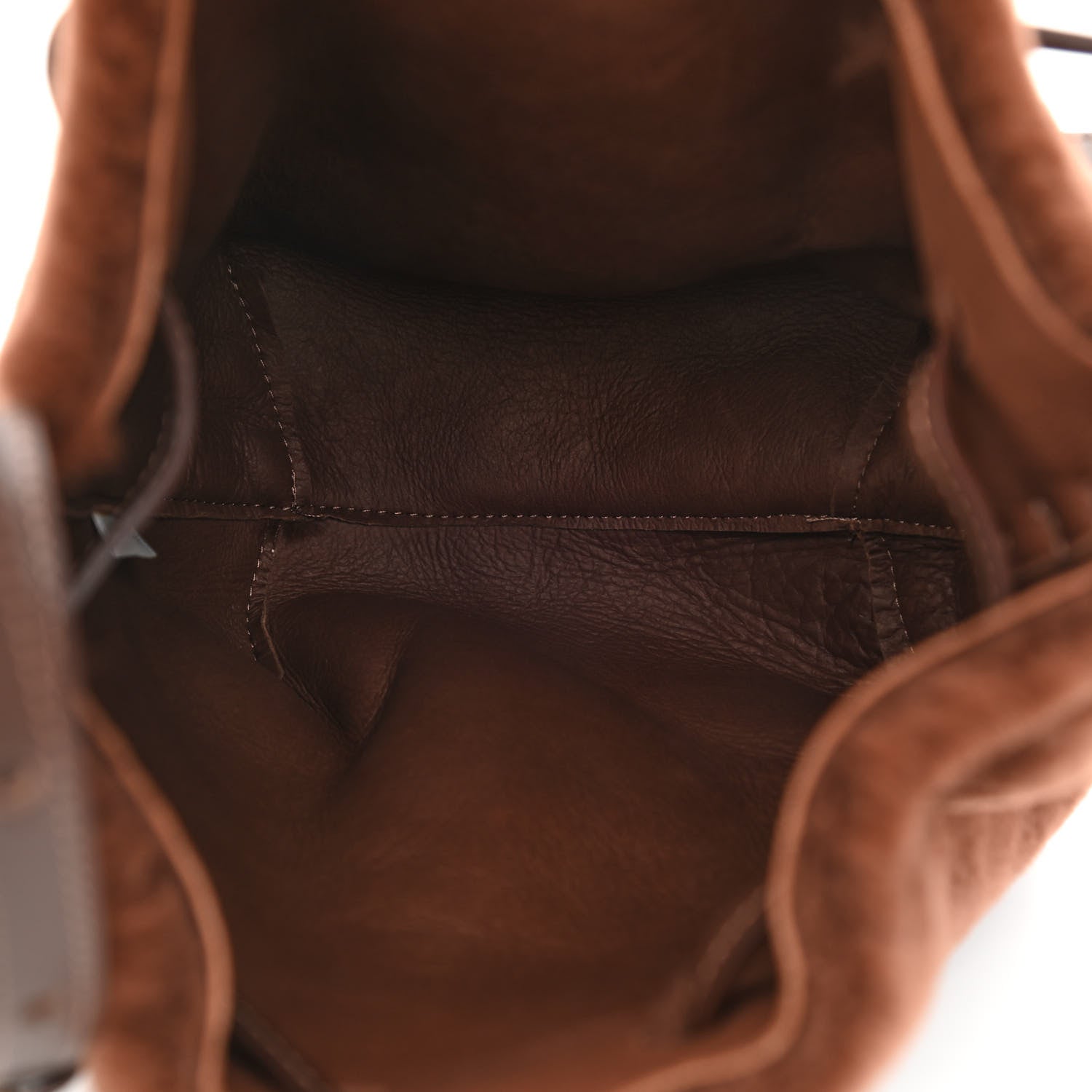 Mansur Gavriel Shearling Mini Bucket Bag Camel 5 of 9