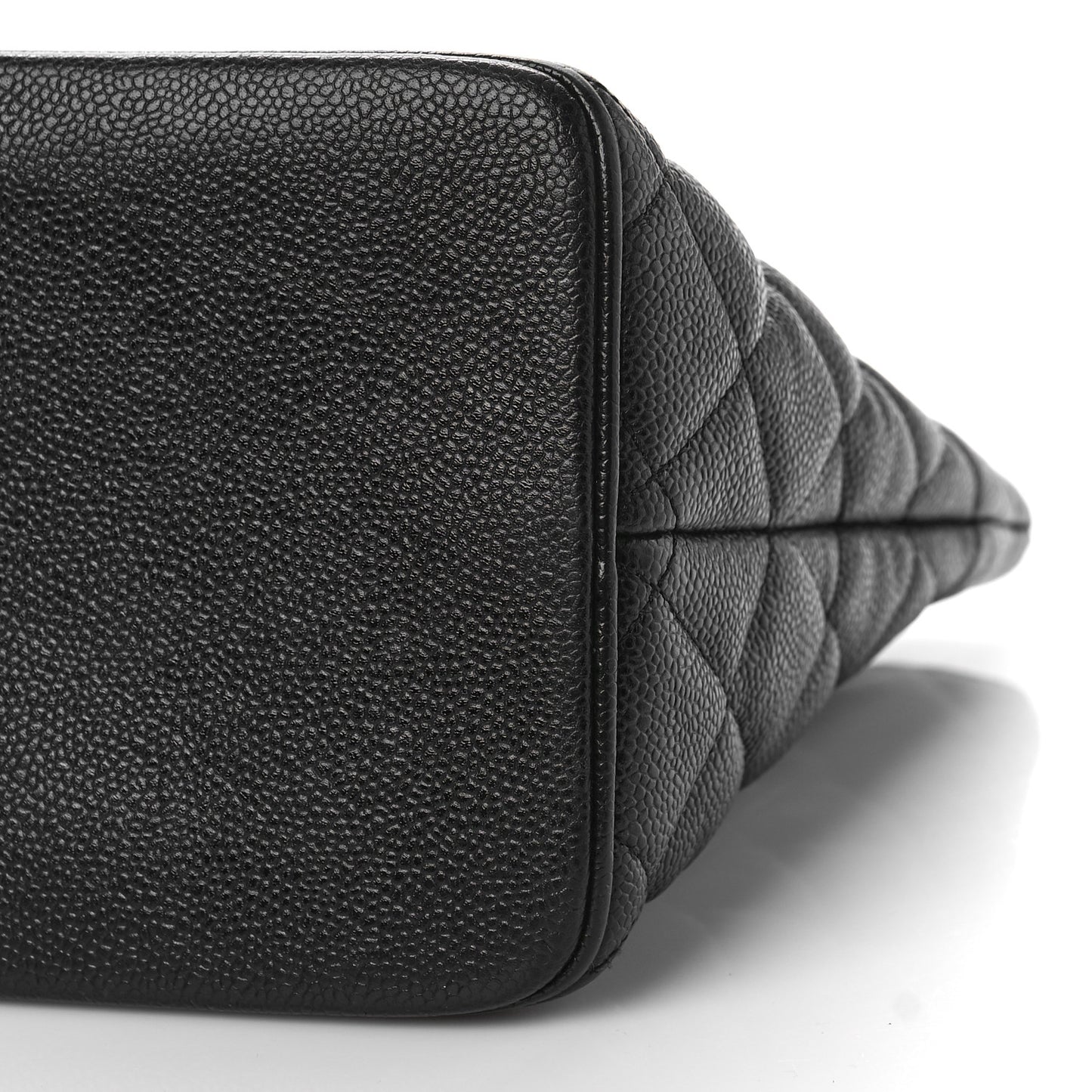 Caviar Quilted Medallion Tote Black