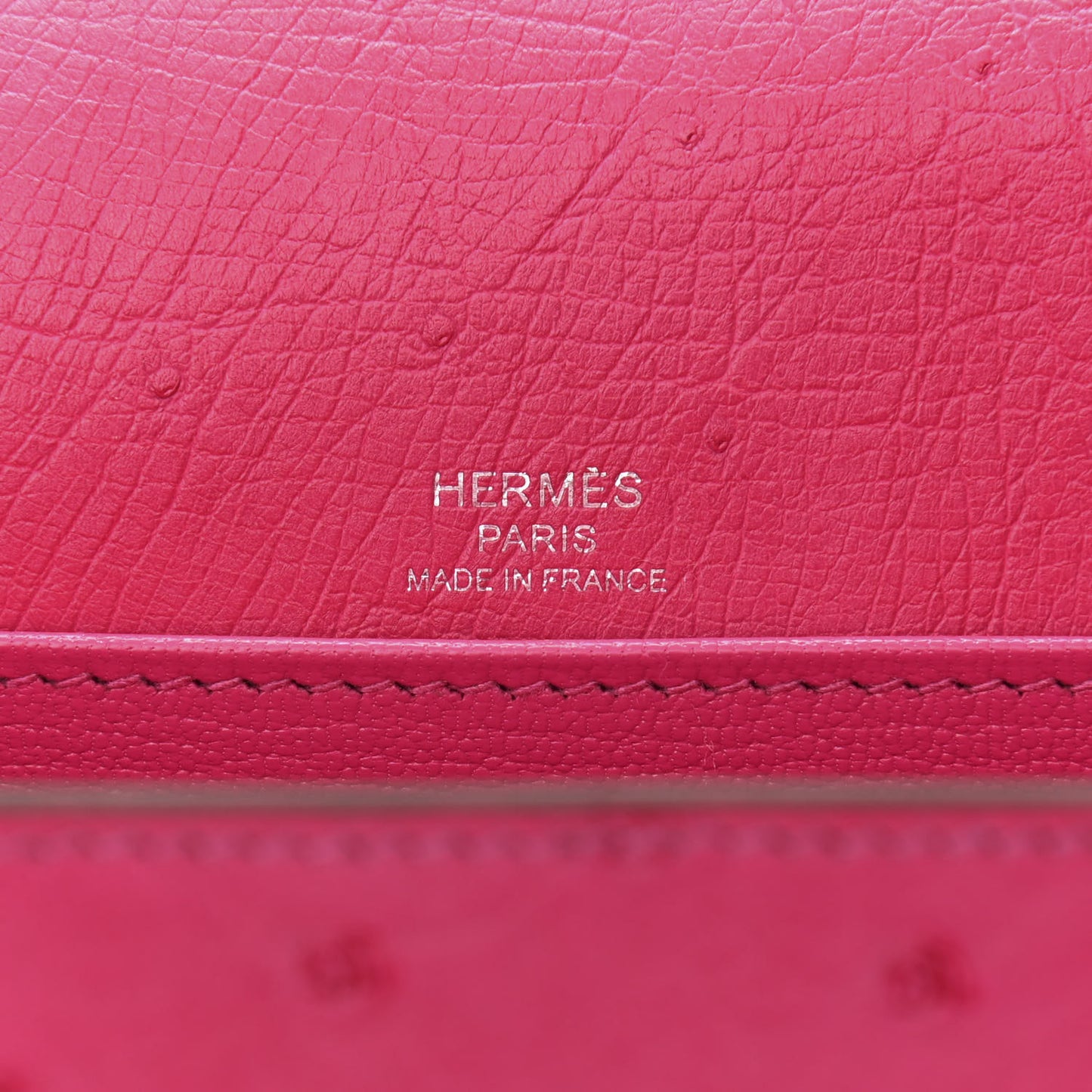 Ostrich Mini Sac Roulis Rose Pourpre
