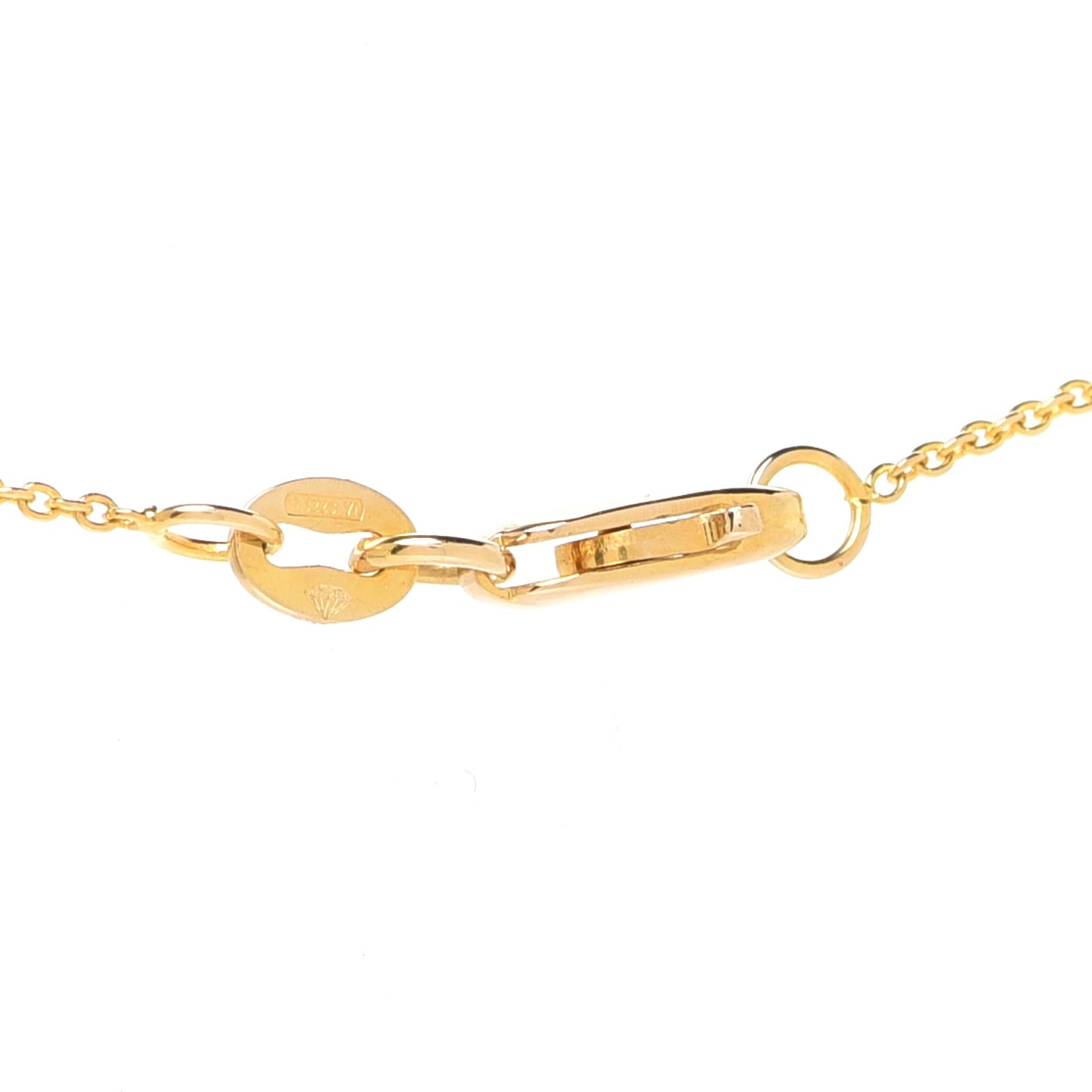 18K Yellow Gold Diamond Love Letter K Pendant Necklace