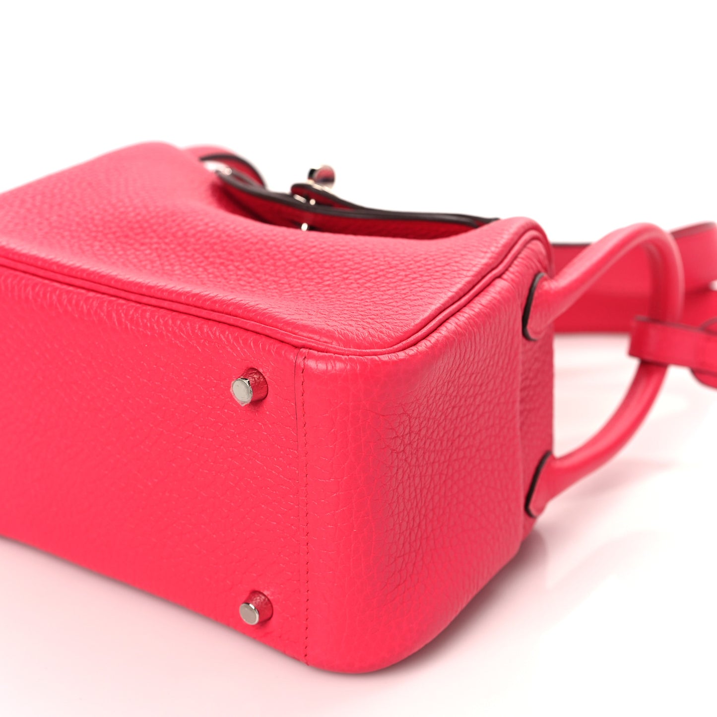 Taurillon Clemence Mini Lindy 20 Rose Extreme