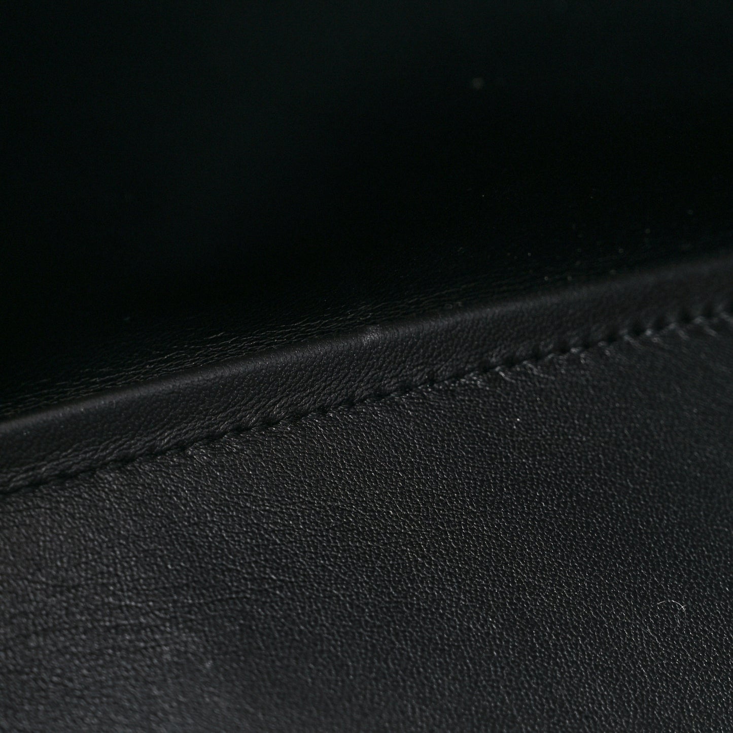 Paper Calfskin Large Crush Sling Bag Black