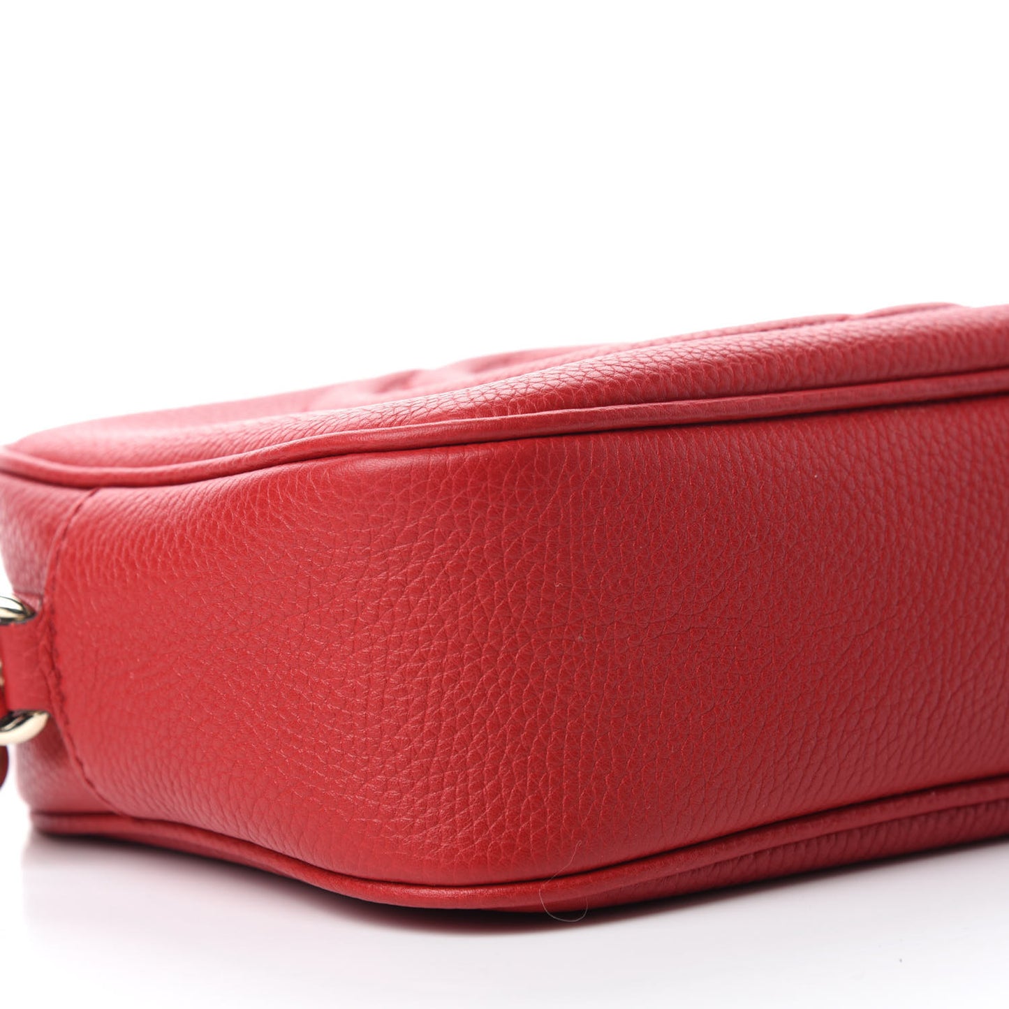 Pebbled Calfskin Small Soho Disco Bag Tabasco Red