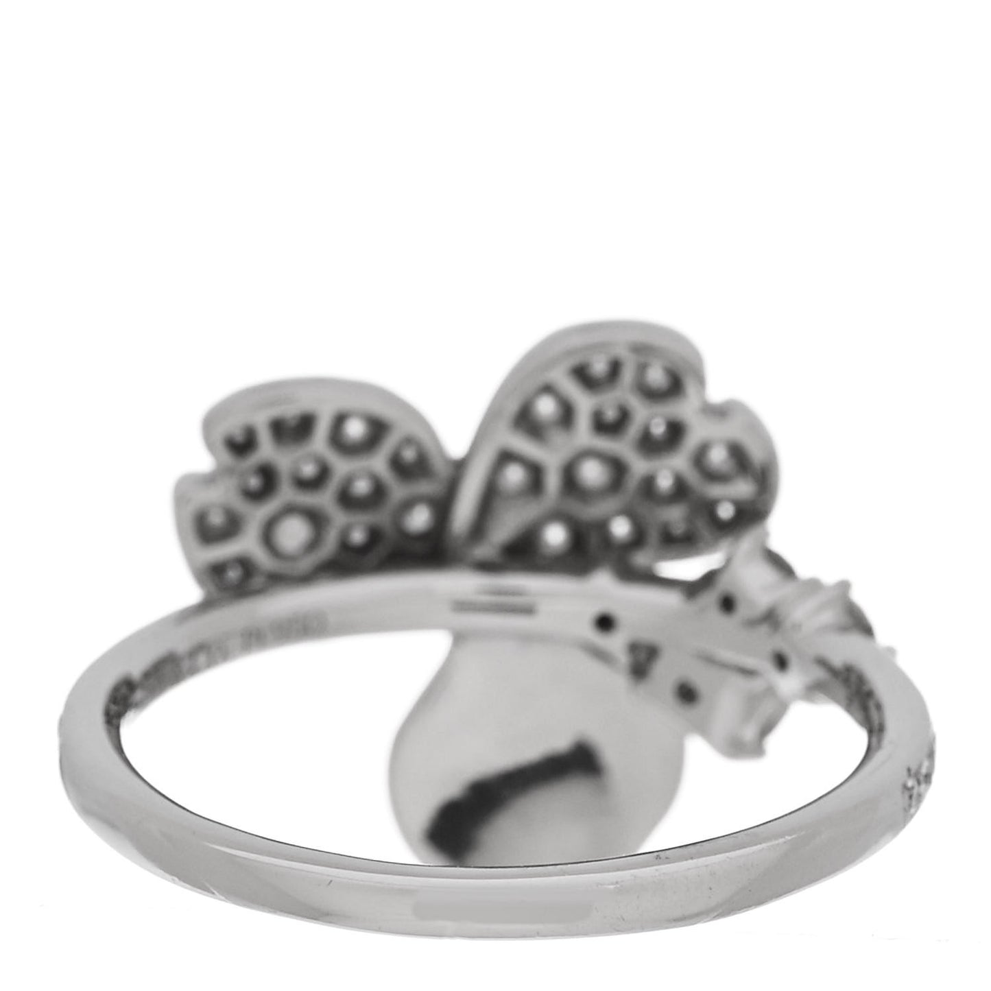 Platinum Diamond Paper Flowers Mixed Cluster Ring 52 6