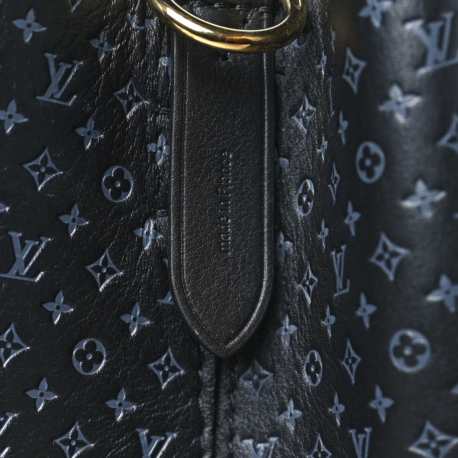 Louis Vuitton Calfskin Nanogram Embossed Neonoe BB Black 7 of 11