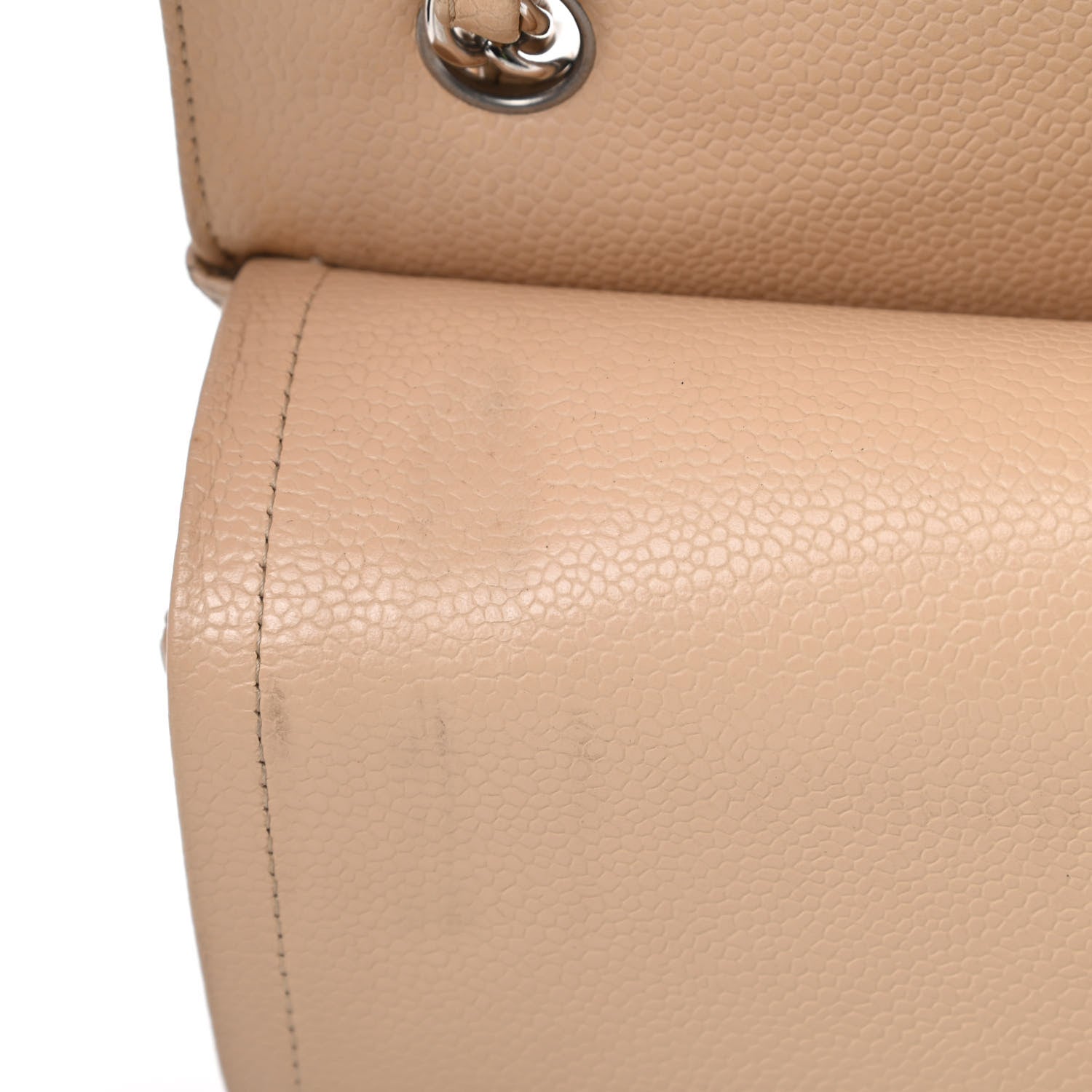 Chanel Caviar Quilted Jumbo Double Flap Beige Clair 12 of 15