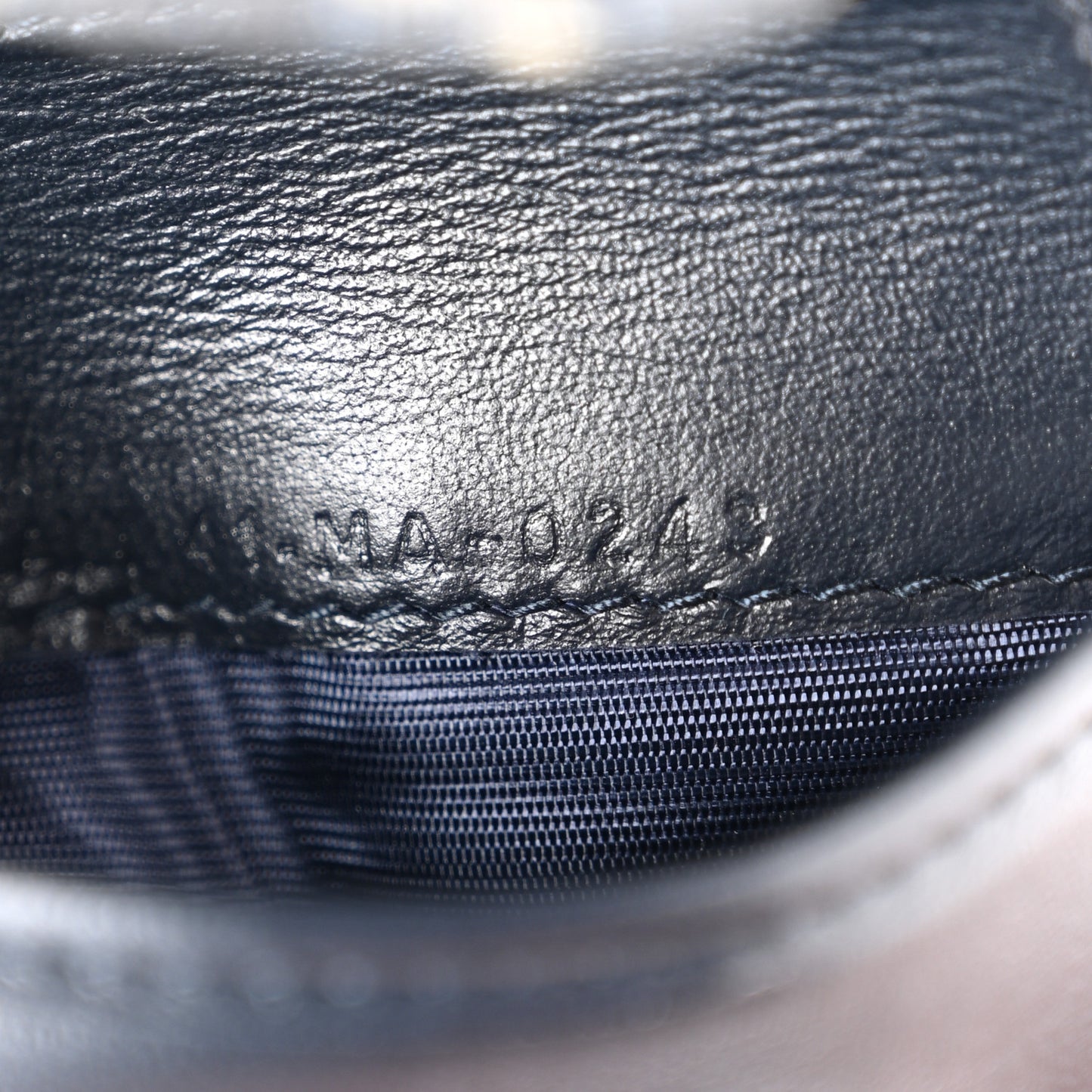 Oblique Saddle Lotus Wallet Blue