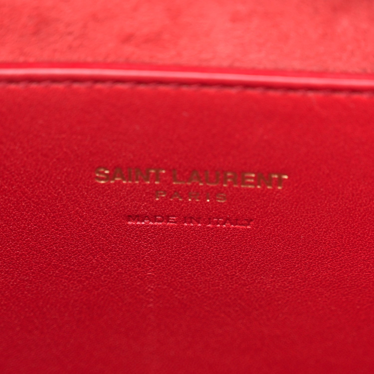 Saint Laurent Calfskin Baby Monogram Cabas Red 6 of 14