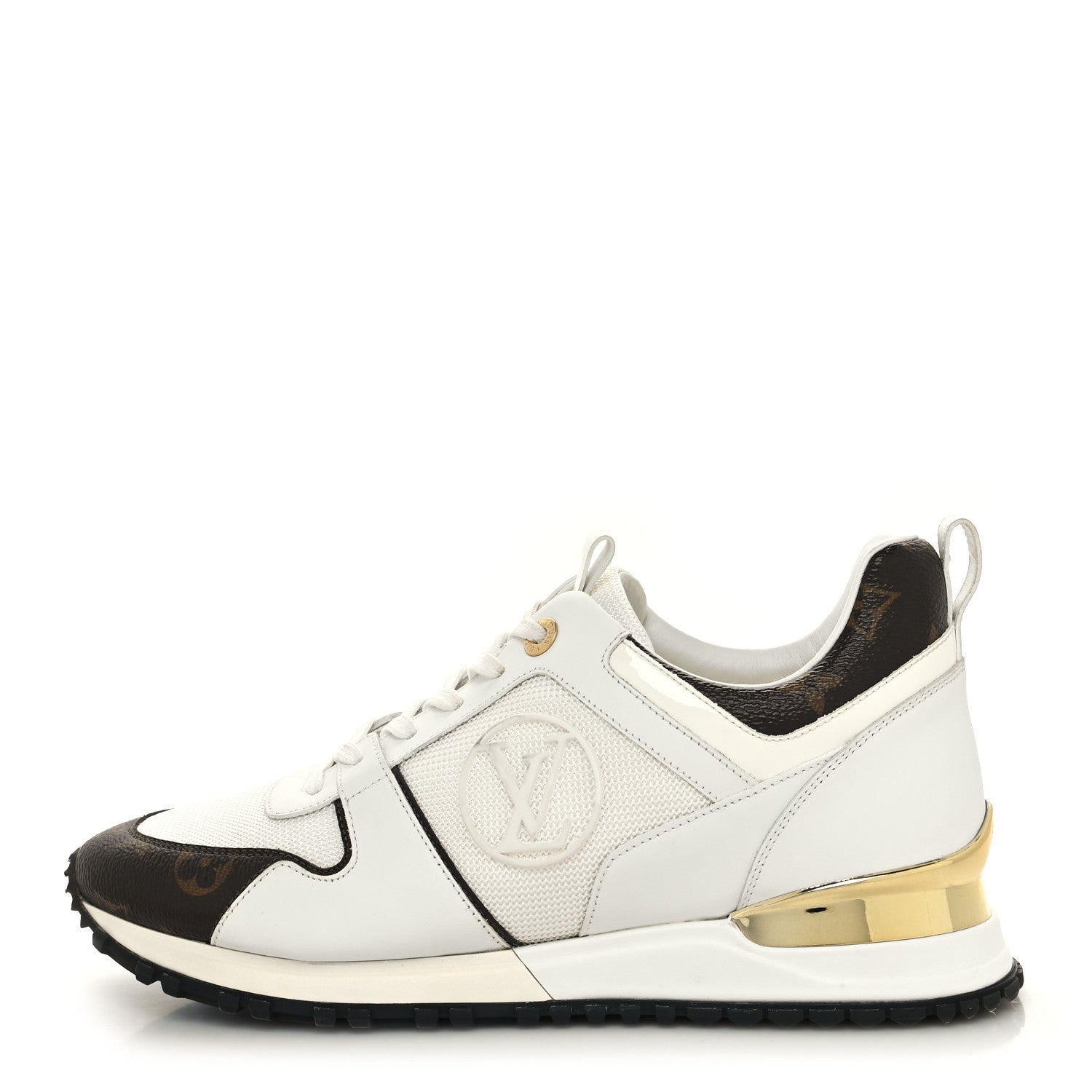 Louis Vuitton Calfskin Monogram Run Away Sneakers 39.5 White 1 of 8