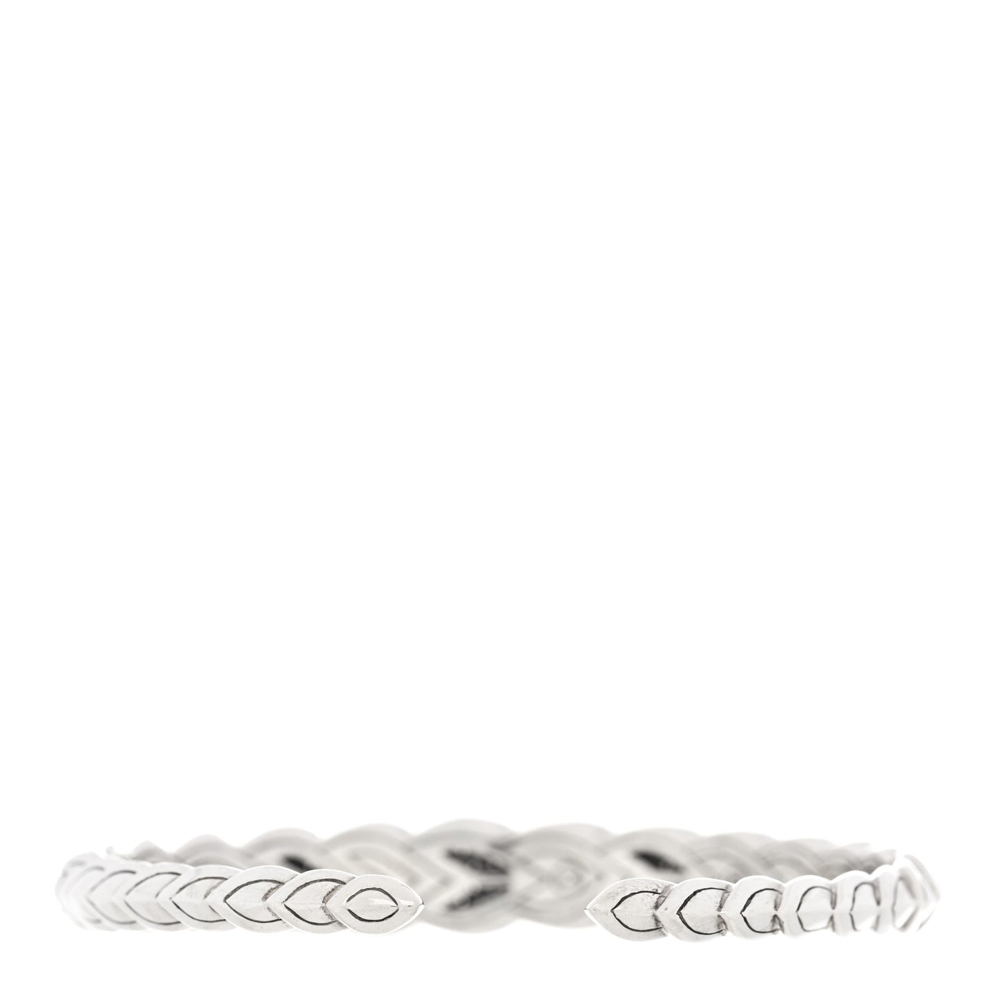 Sterling Silver Diamond Legends Naga Slim Cuff Bracelet M
