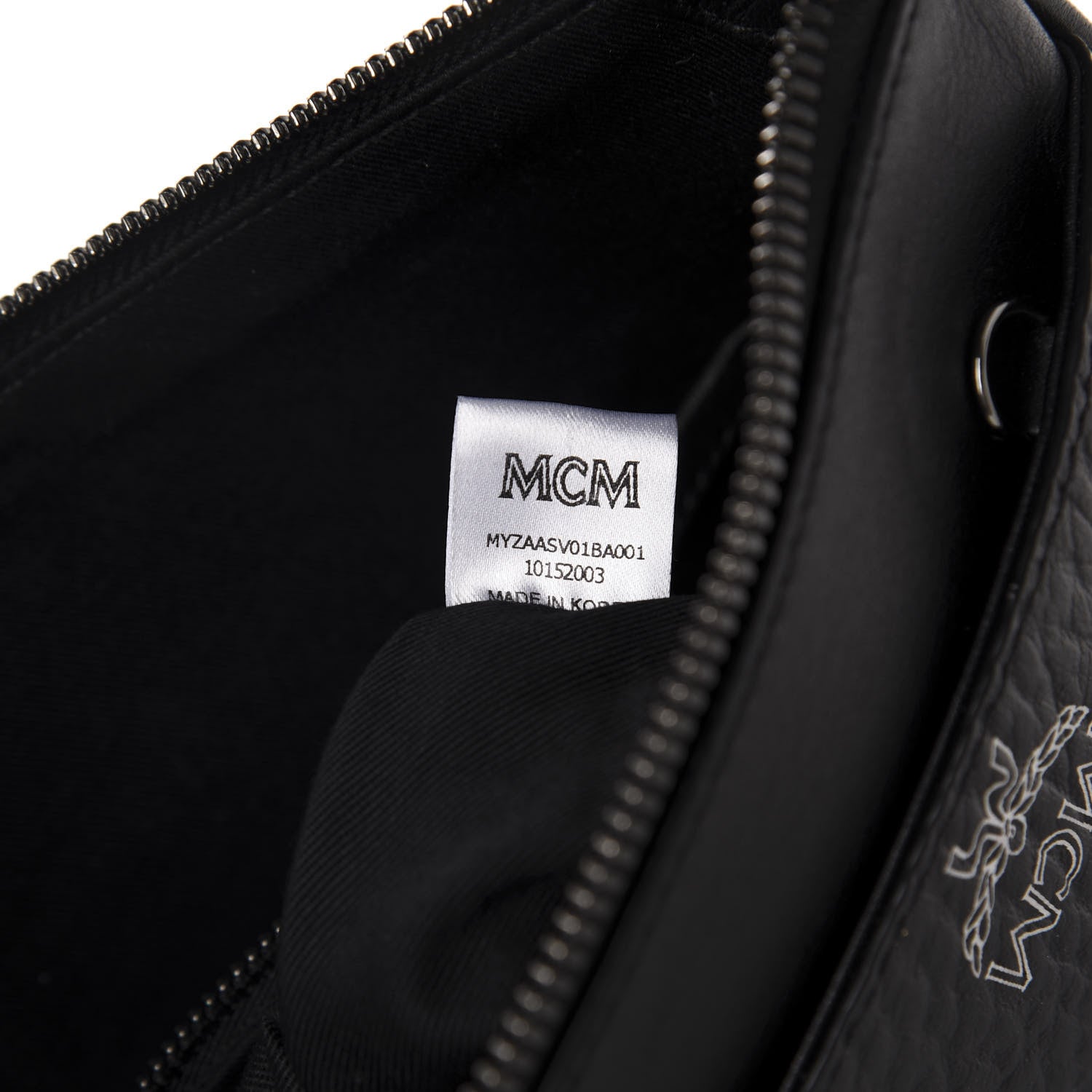 MCM Skyoptic Visetos Crossbody Pouch Spectrum Diamond Black 9 of 9