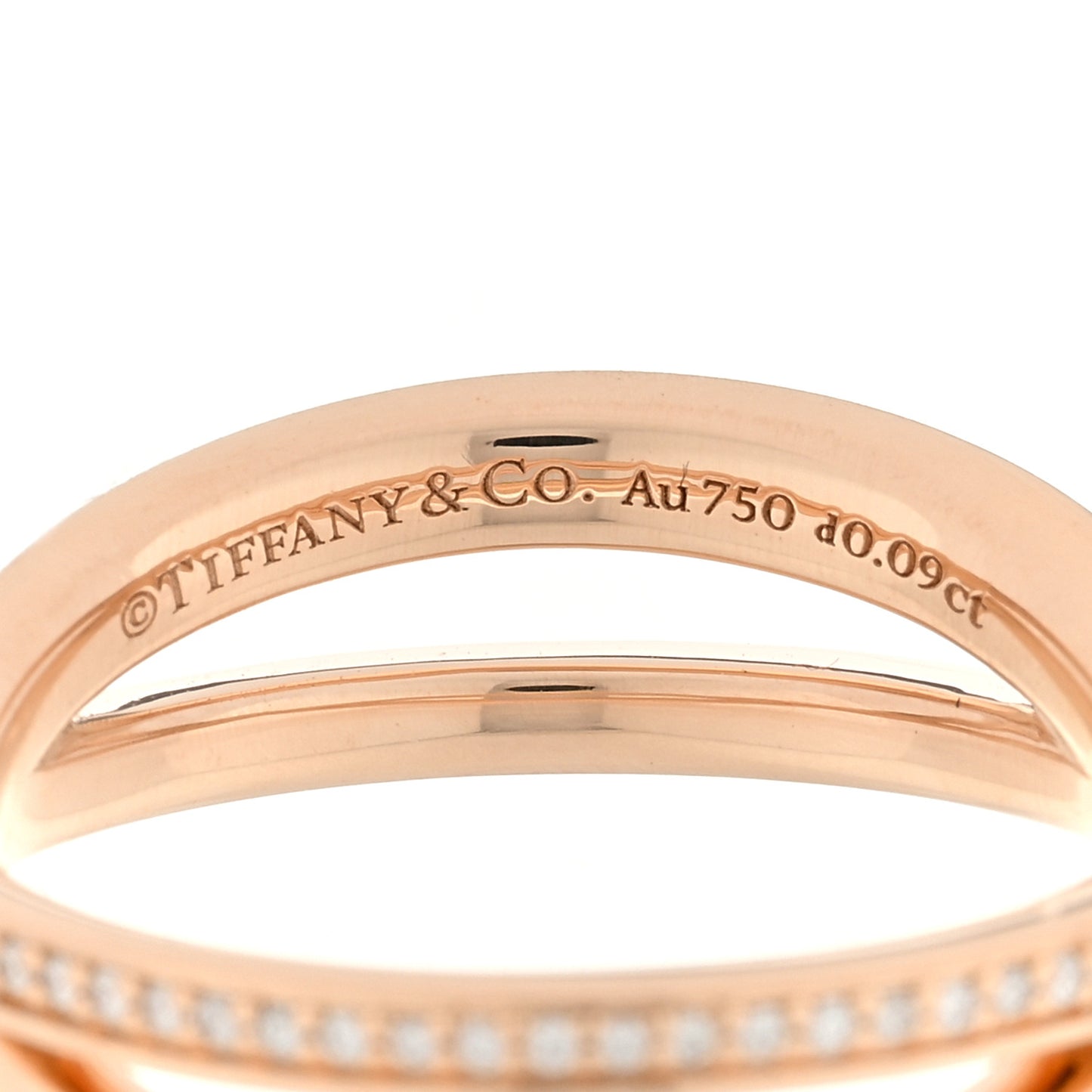 18K Rose Gold Diamond Atlas X Narrow Ring 52 6