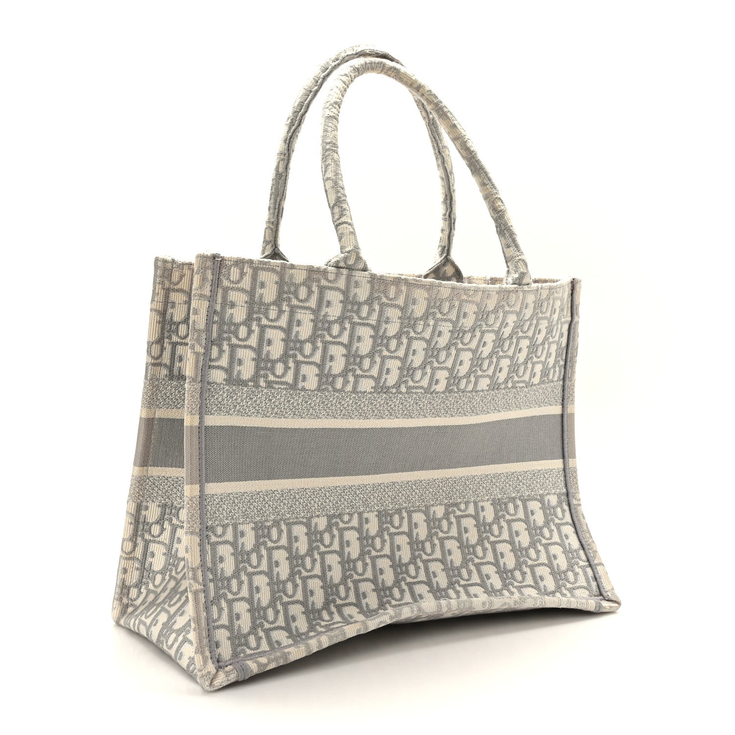 Christian Dior Oblique Medium Book Tote Grey 3 of 9
