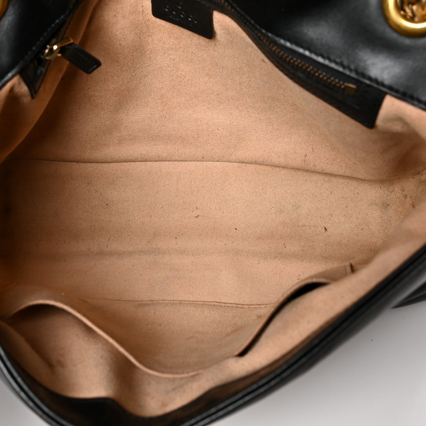 Calfskin Matelasse Medium GG Marmont Shoulder Bag Black