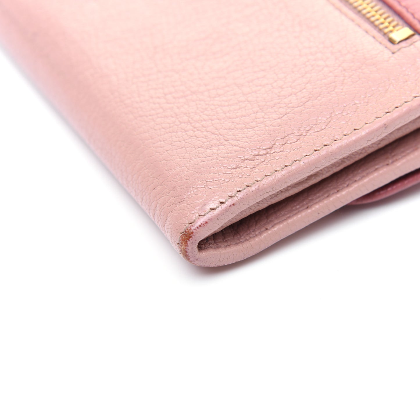 Goatskin Madras Bi-Color Continental Wallet Anticho Orchidea