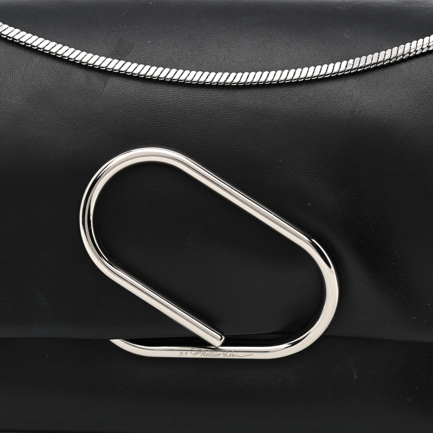 3.1 Phillip Lim Calfskin Alix Soft Flap Clutch Black 8 of 11