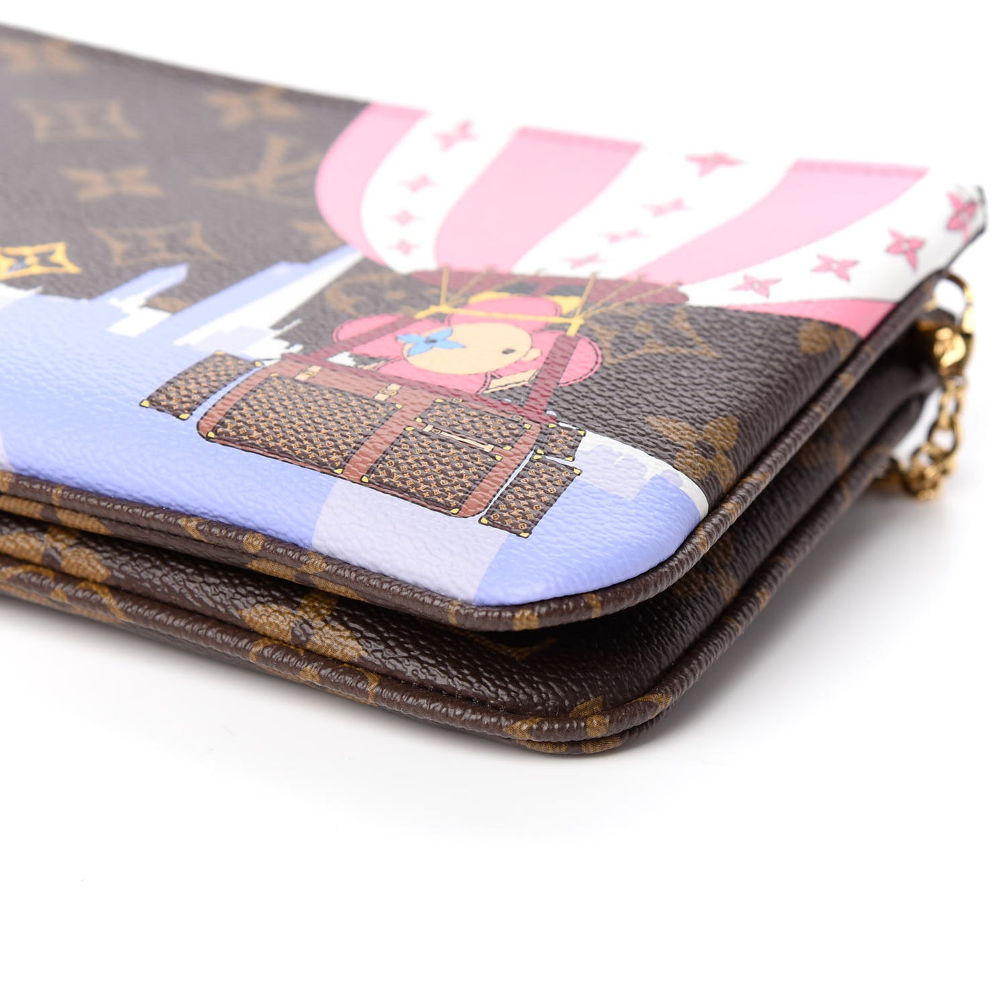 Monogram 2019 Christmas Animation Double Zip Pochette