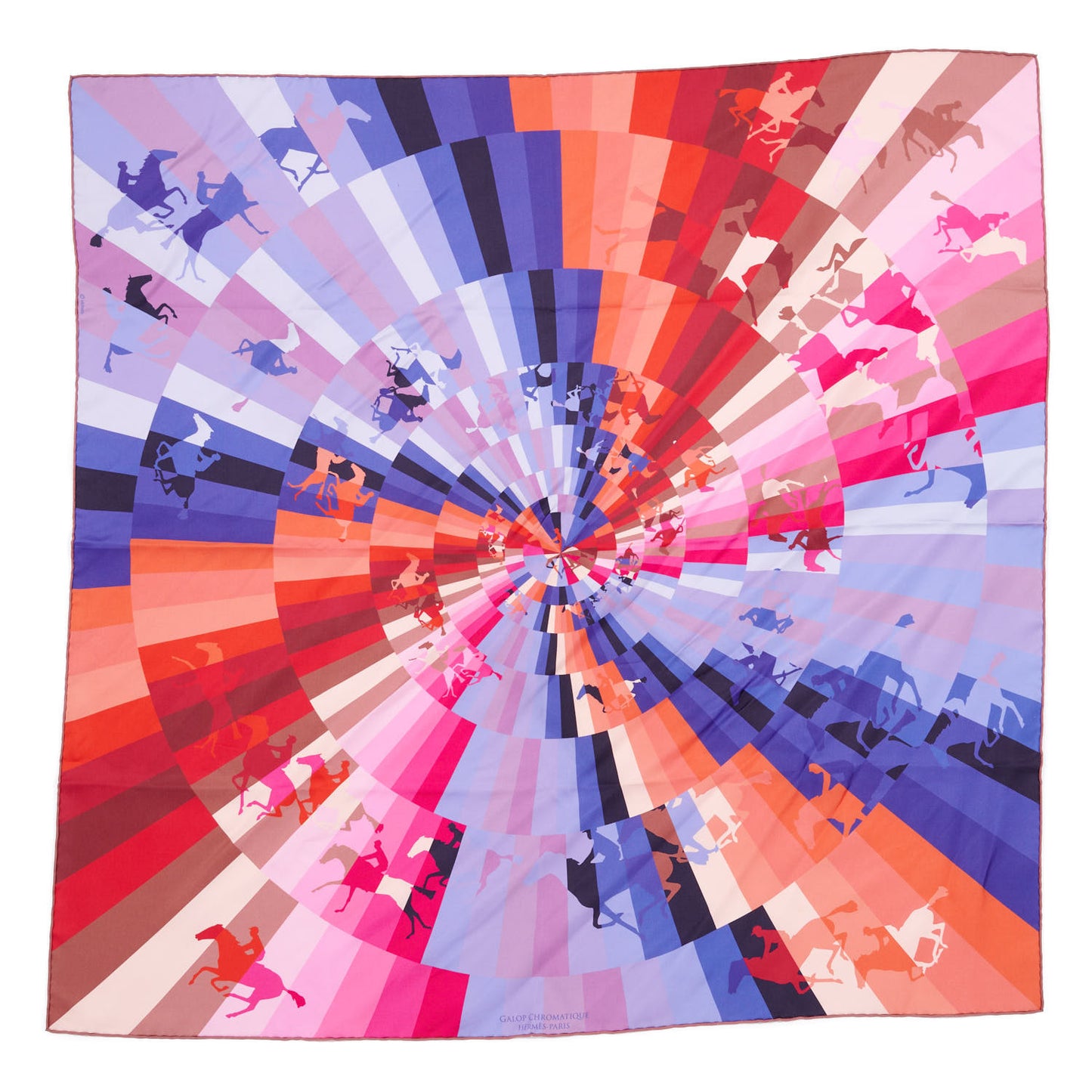 Silk Galop Chromatique Scarf 90 Orange
