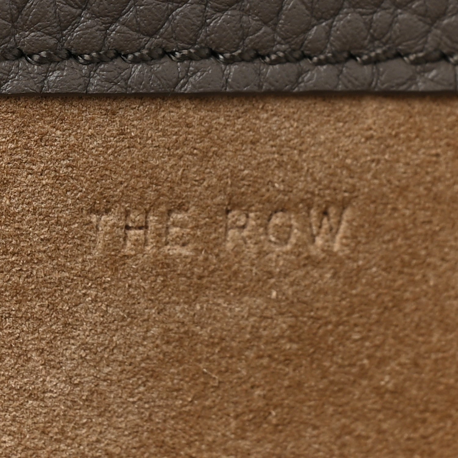 The Row Grained Calfskin Large N/S Park Tote Elephant 7 of 16