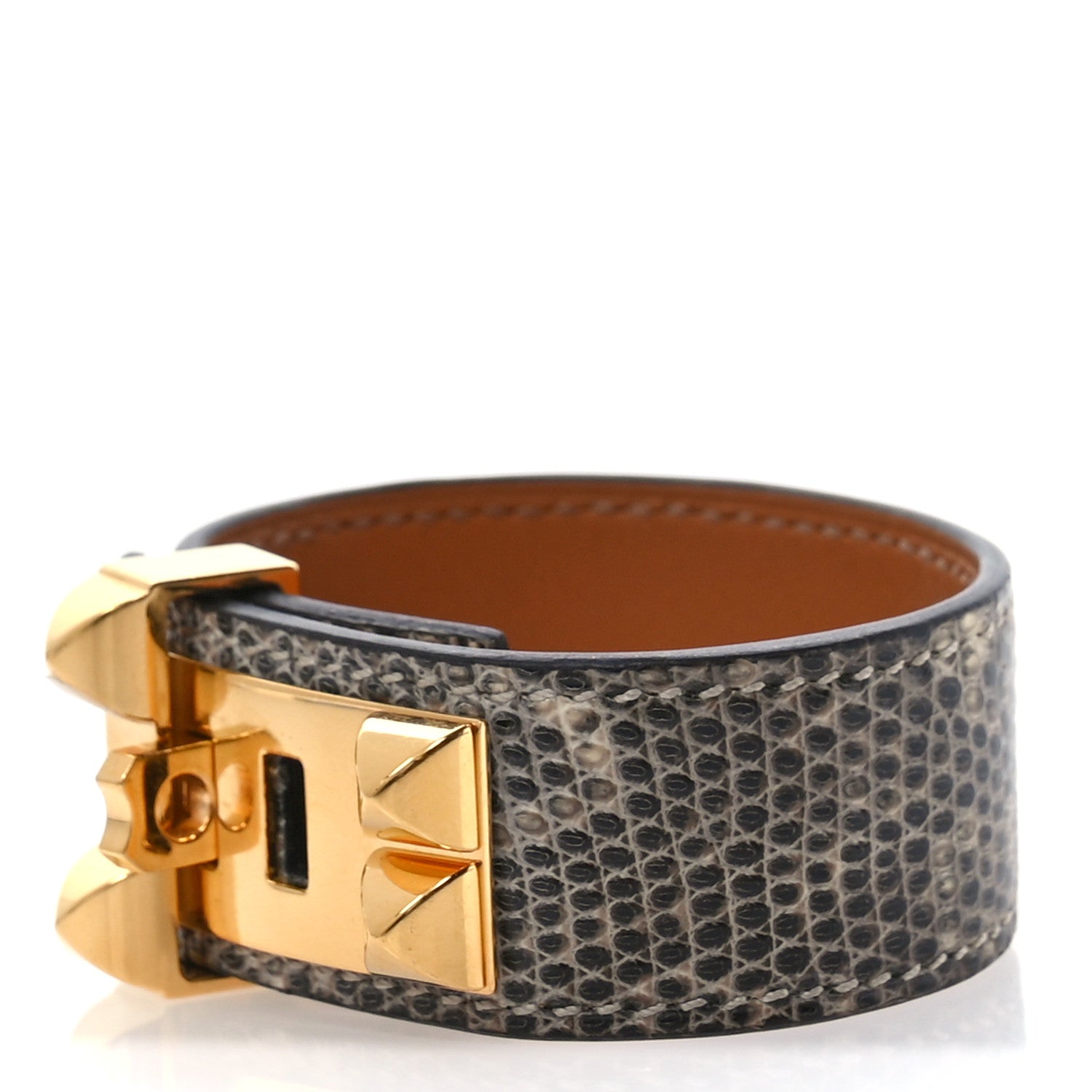 Hermes Lizard Collier de Chien CDC 24 Bracelet T2 Ombre 1 of 5