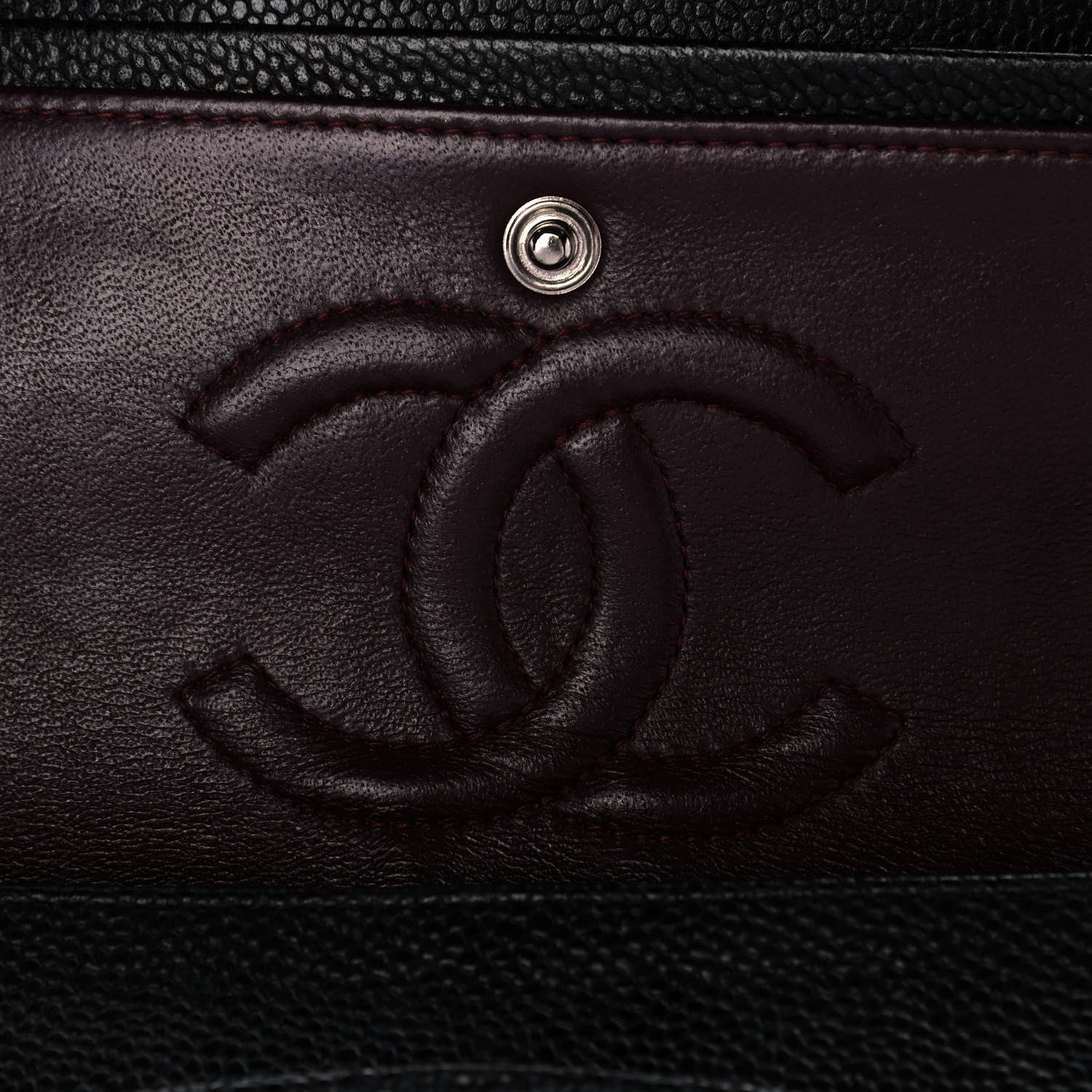 Chanel Caviar Quilted Medium Double Flap Black 8 of 12