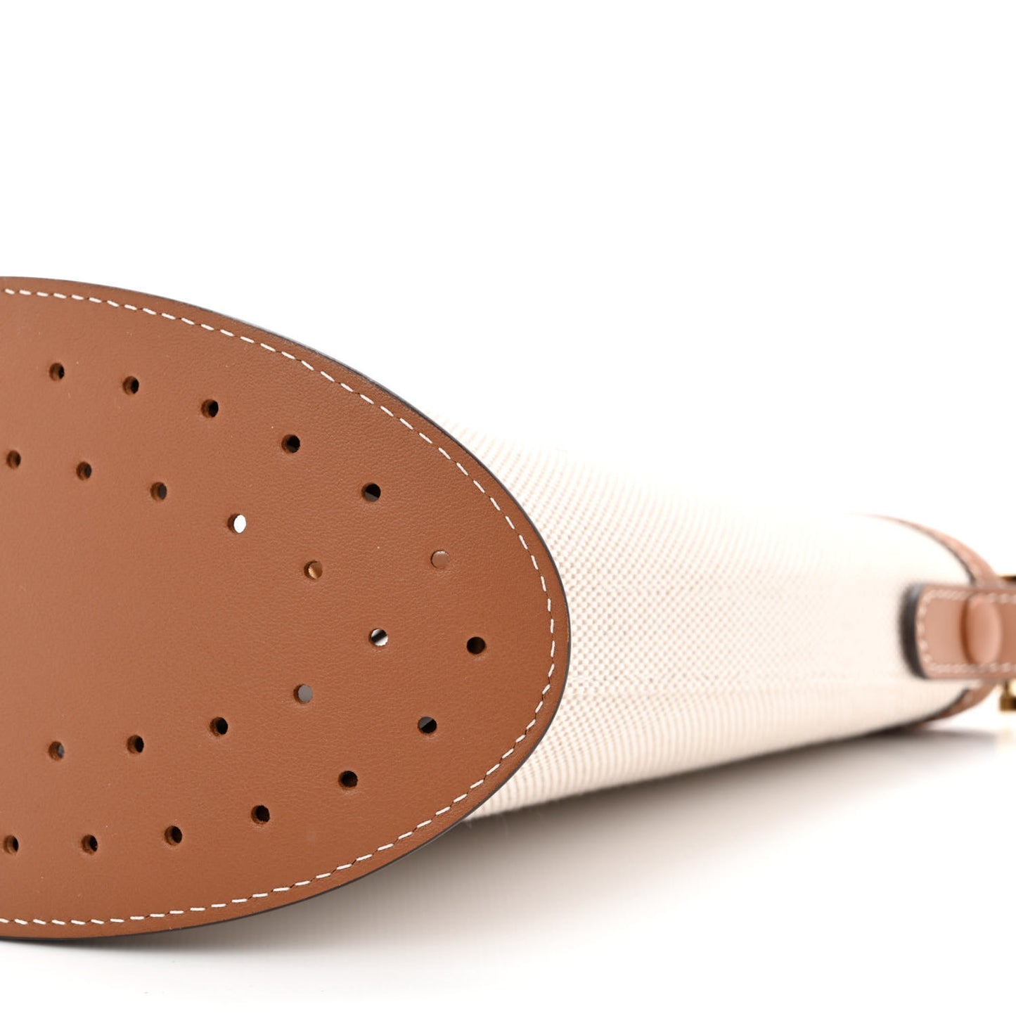 Linen Canvas Supple Calfskin Mini Pin Daily Surpique Bucket Naturel